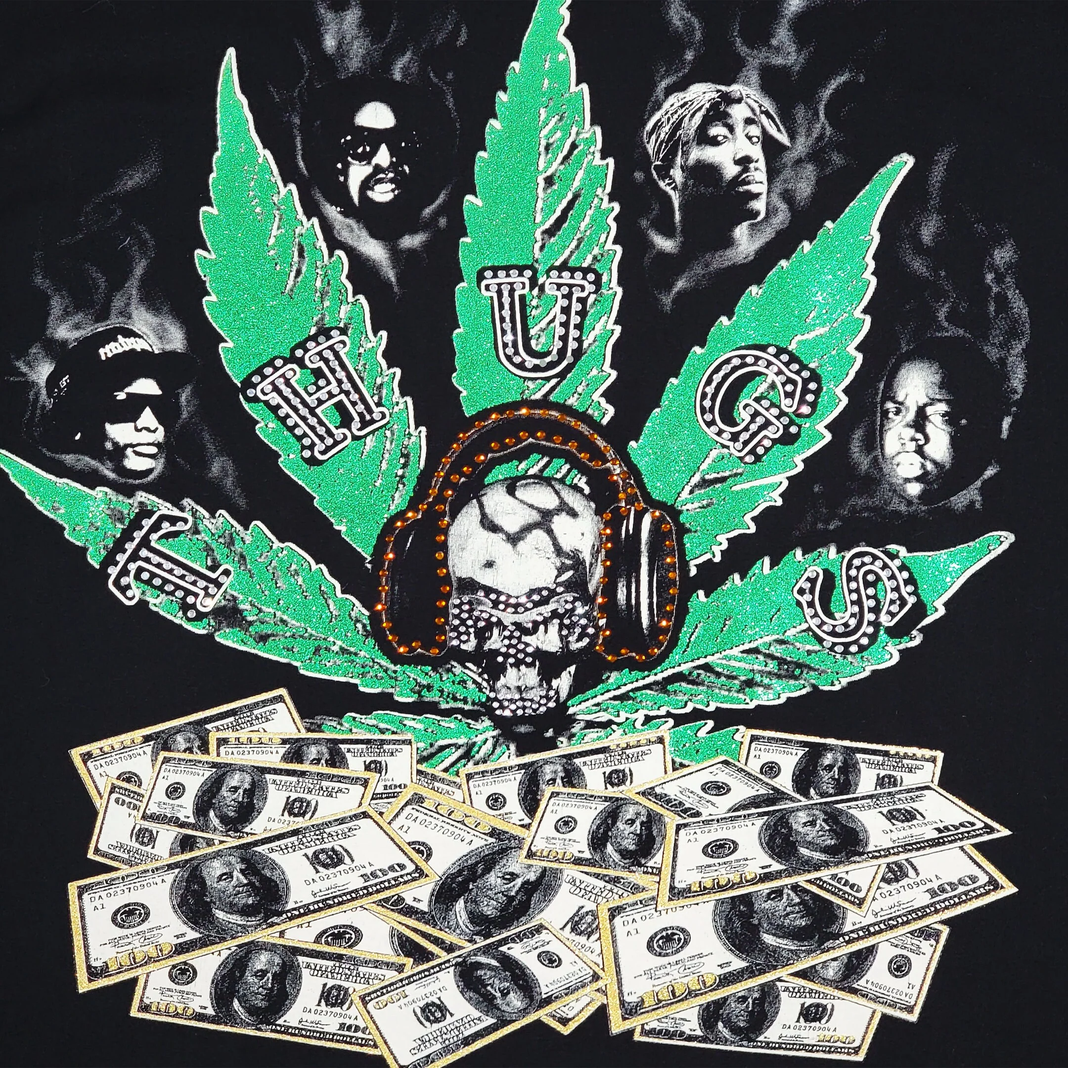 Rap Vintage 00s Money T-Shirt Eazy E Biggie Smalls - Image 2