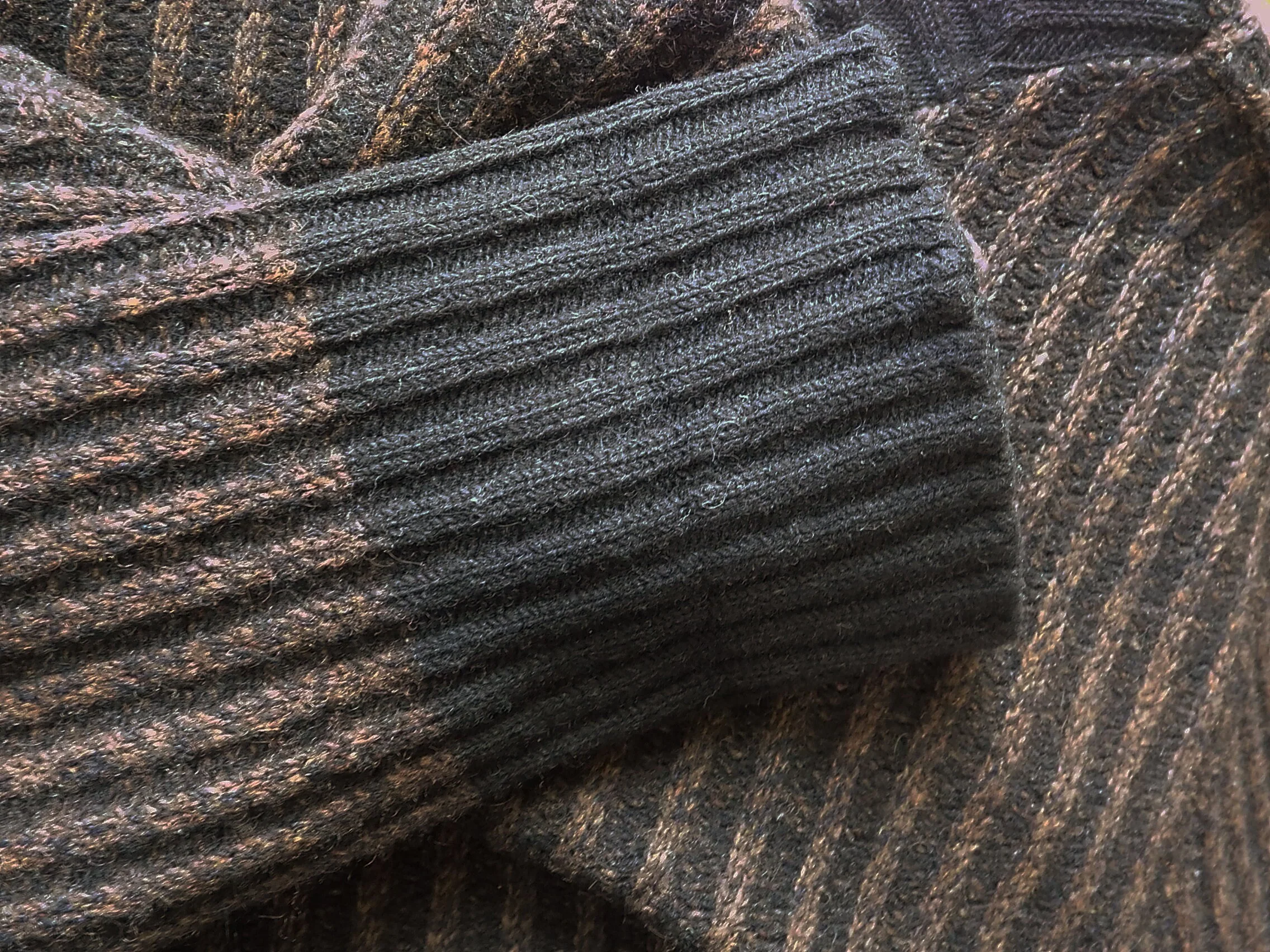 Rare 1959 60s Men's Brown Boat Neck Sweater Beatnik Coffee House Wool Beau Brummel Casuals Ltd Forest Hills, Ny - Image 5