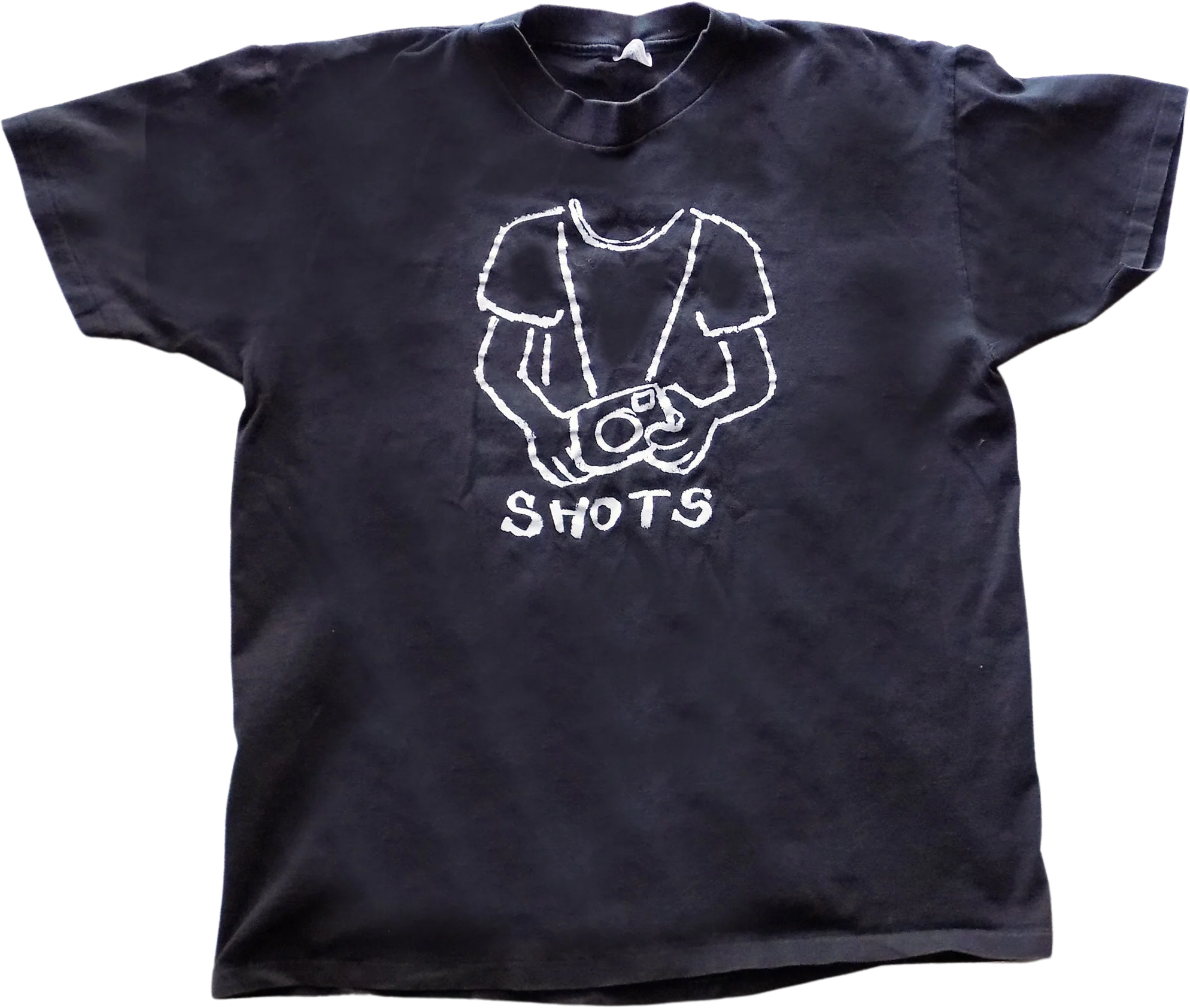 Rare 1989 Shots Magazine for Photography T-Shirt Black Made In The Usa Tedman Washed