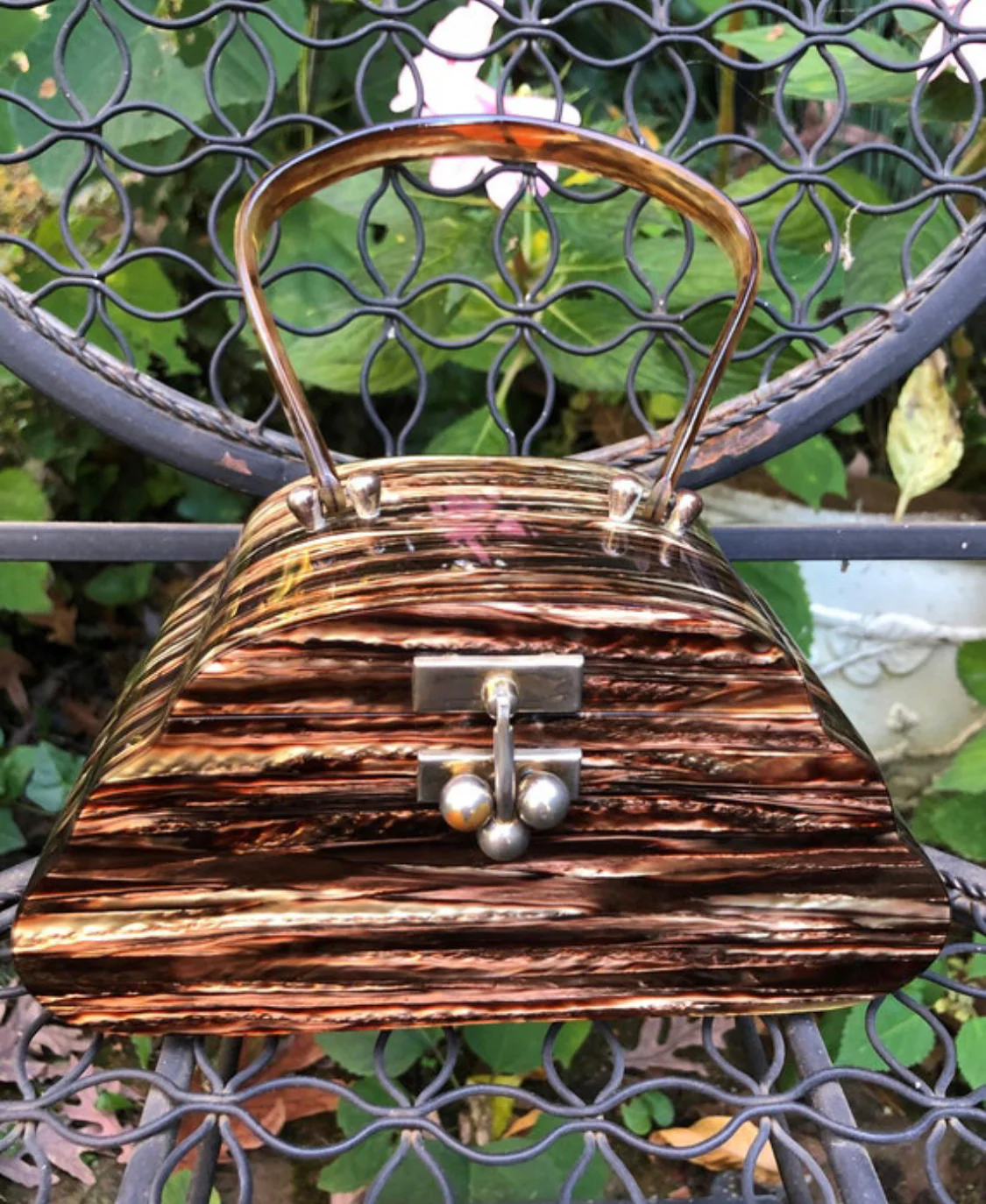 Rare 50s Patricia Of Miami Handbag - Image 9
