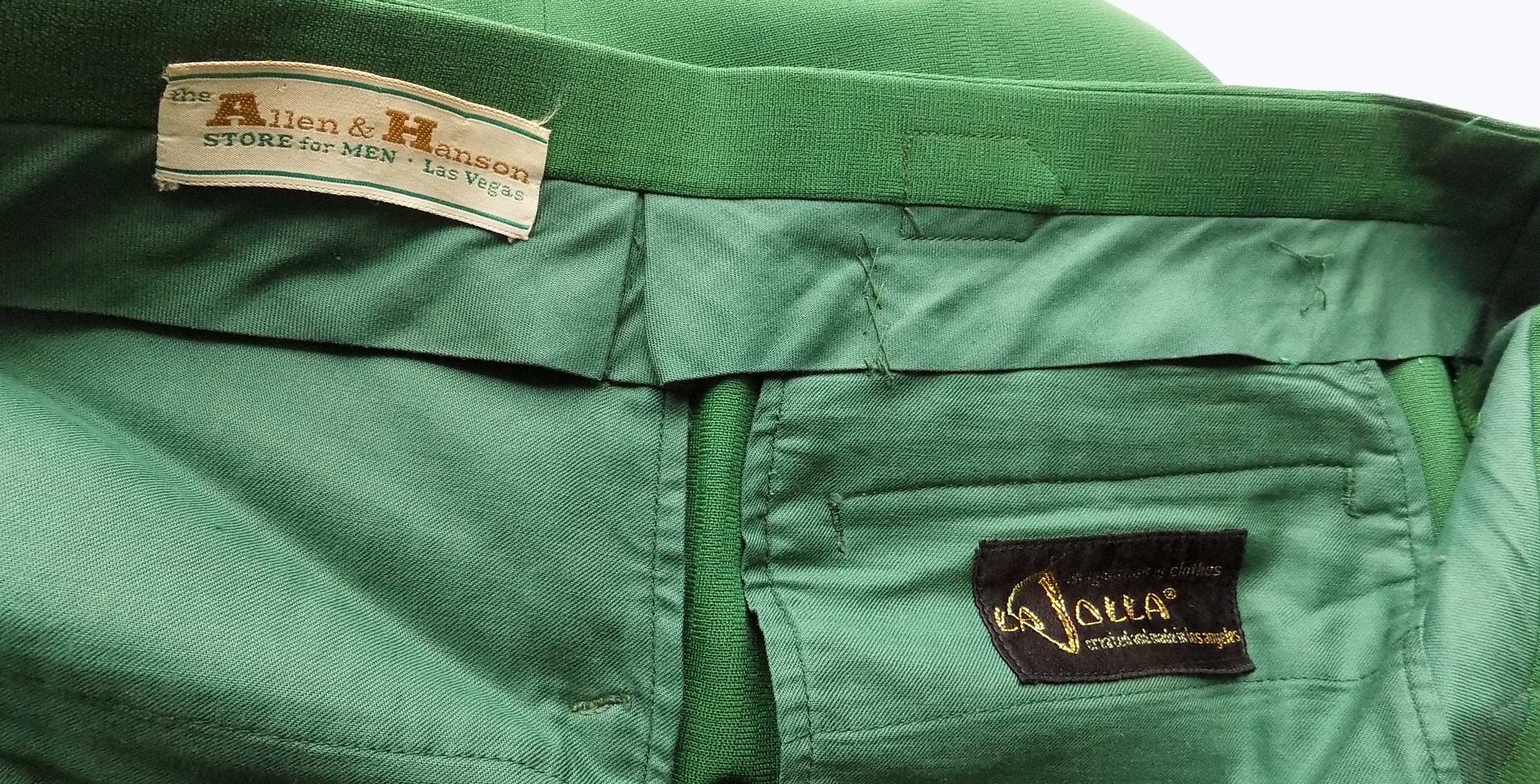 Rare 60s Western Rockabilly Pants La Jolla California Attached Belt and Buckle Allen and Hanson of Las Vegas Formal Roy Rogers - Image 7