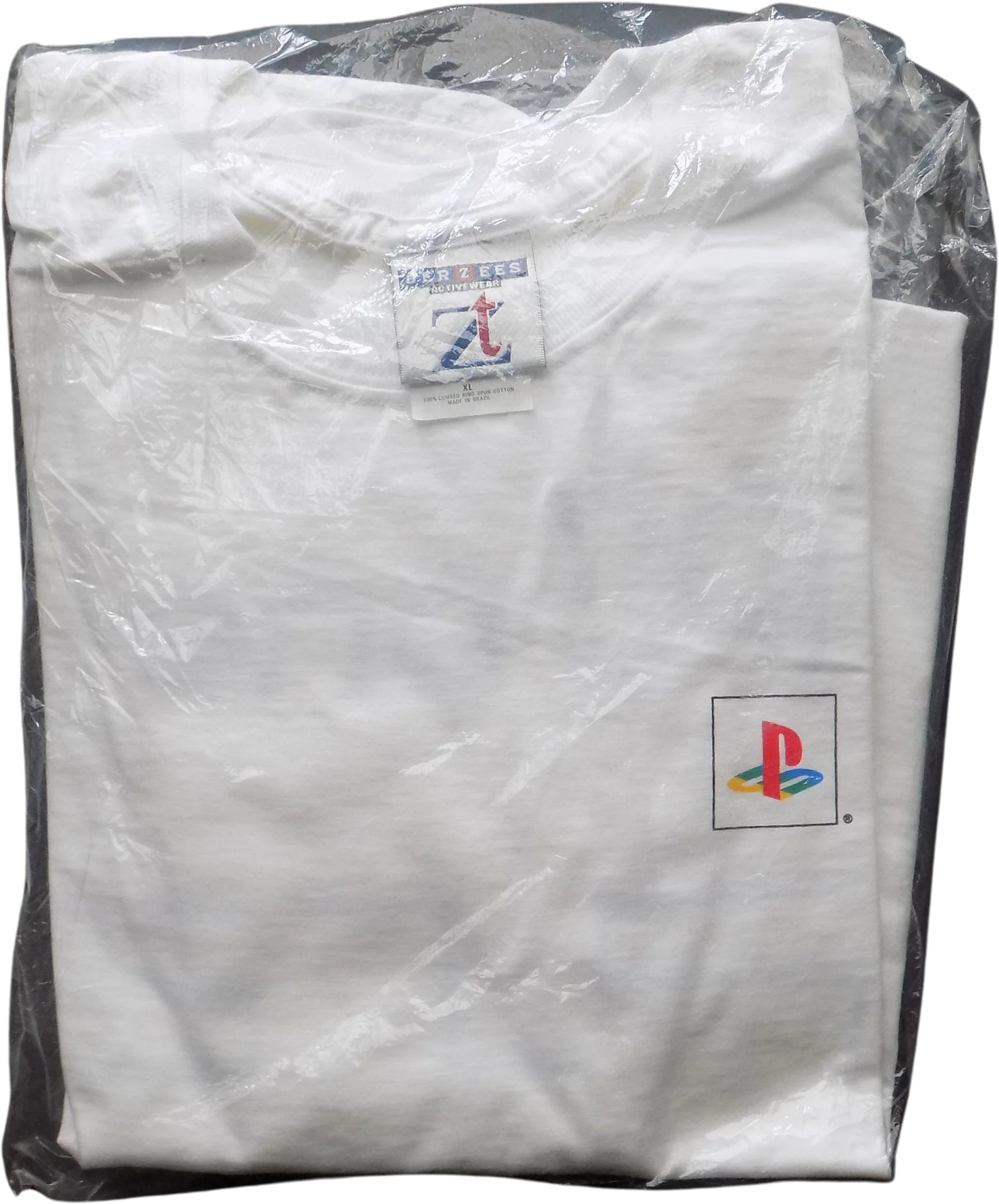 Rare 90s Vintage Factory Sealed Playstation Promo T-Shirt Deadstock Gamer