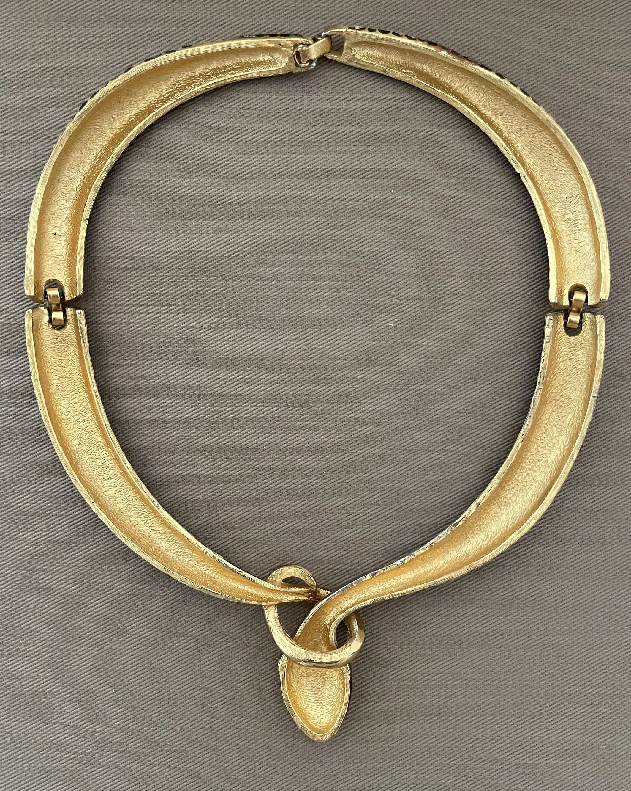 Rare Dvf Diane Von Furstenberg Snake Enamel Vintage Statement Choker Necklace by Diane Von Fürstenberg - Image 7