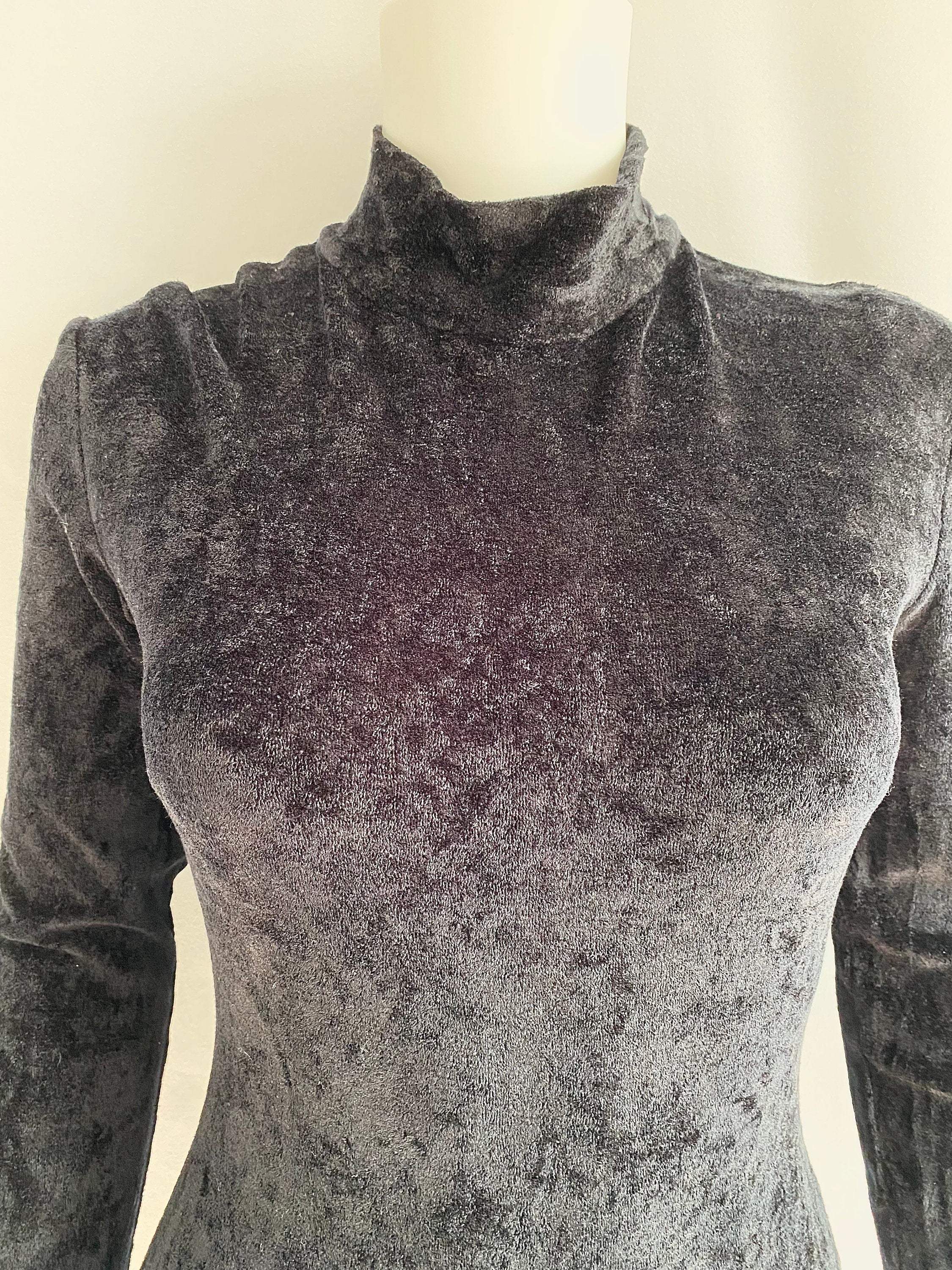 Rare Fall/winter 1990 Stretch Velour Catsuit by Katharine Hamnett - Image 4