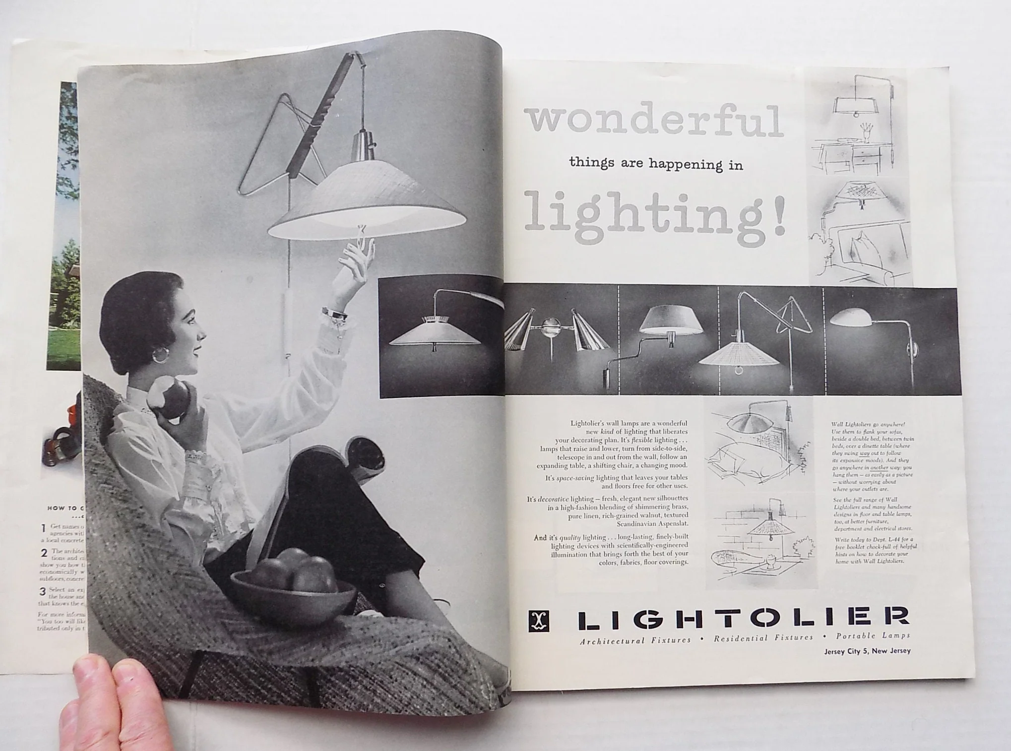 Rare Mcm 1954 April Edition of Living Magazine with Architectural Illustrations and Advertising "for Young Homemakers" Great Condition - Image 3