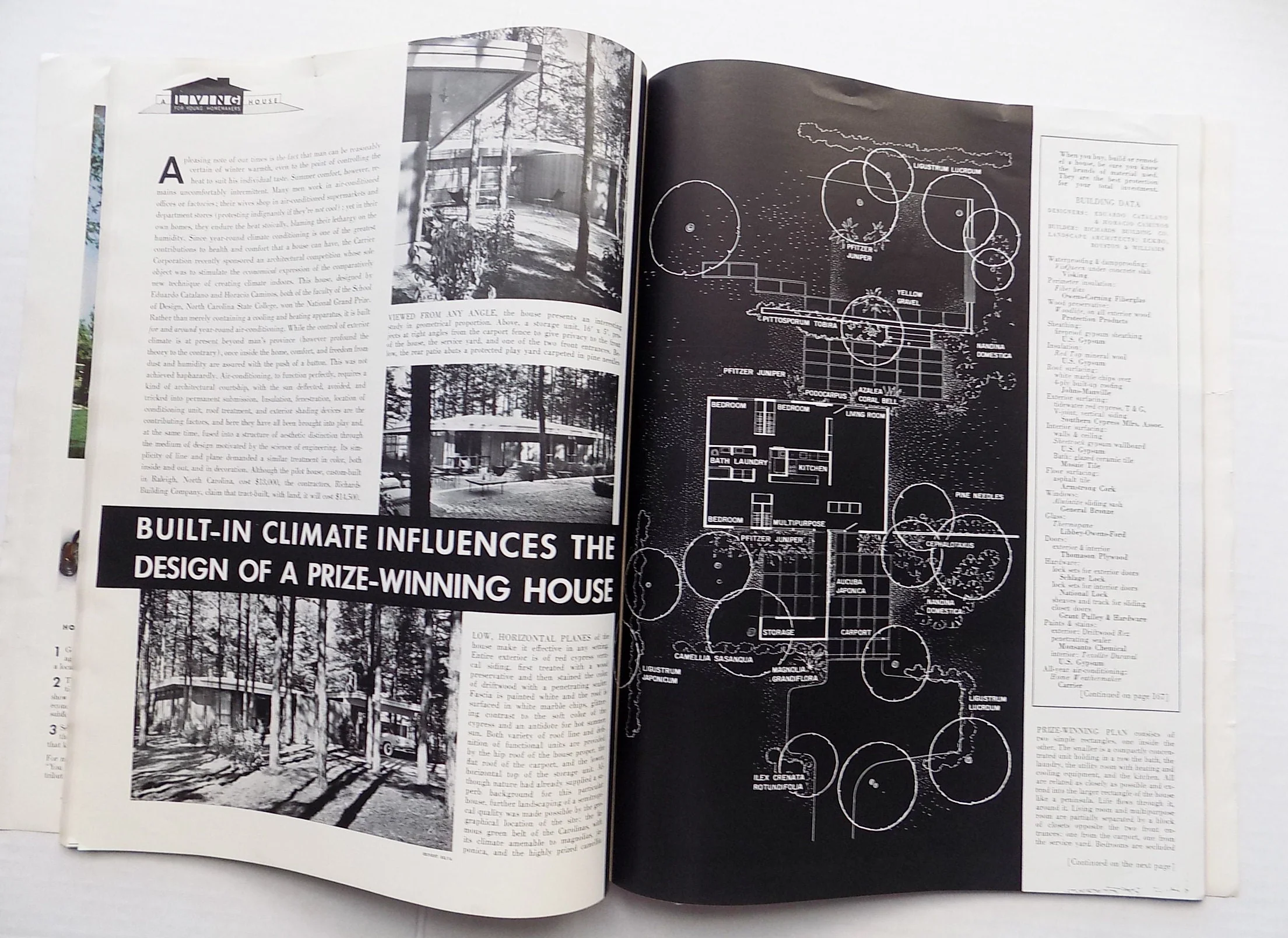Rare Mcm 1954 April Edition of Living Magazine with Architectural Illustrations and Advertising "for Young Homemakers" Great Condition - Image 5
