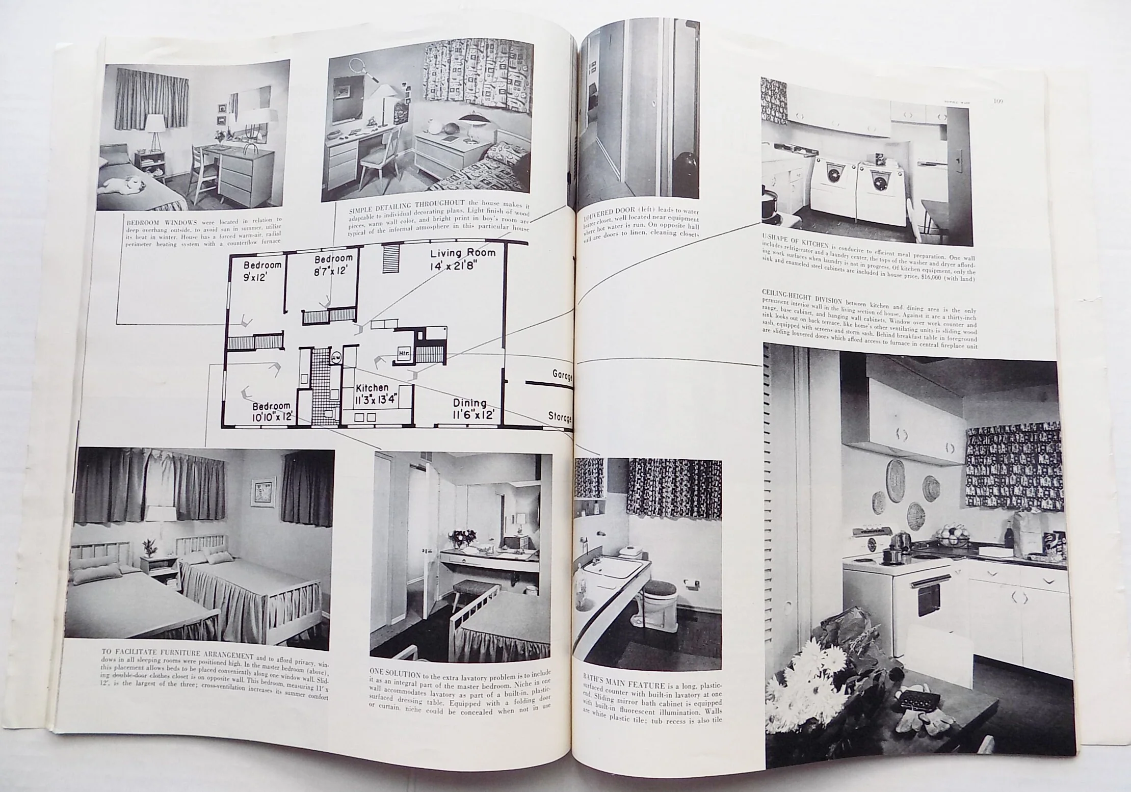 Rare Mcm 1954 April Edition of Living Magazine with Architectural Illustrations and Advertising "for Young Homemakers" Great Condition - Image 7