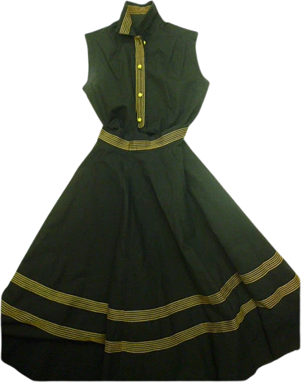 Rare Vintage Rockabilly Matching Swing Skirt and Blouse Rnr 50s Vlv Rnr Hollywood Jive Circle Skirt