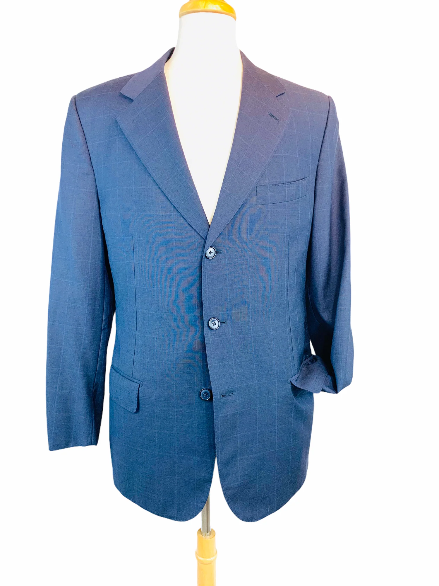 Ravazzolo 120's Sport Coat Virgin Wool Jacket 3 Button Windowpane by Ravazzolo - Image 10