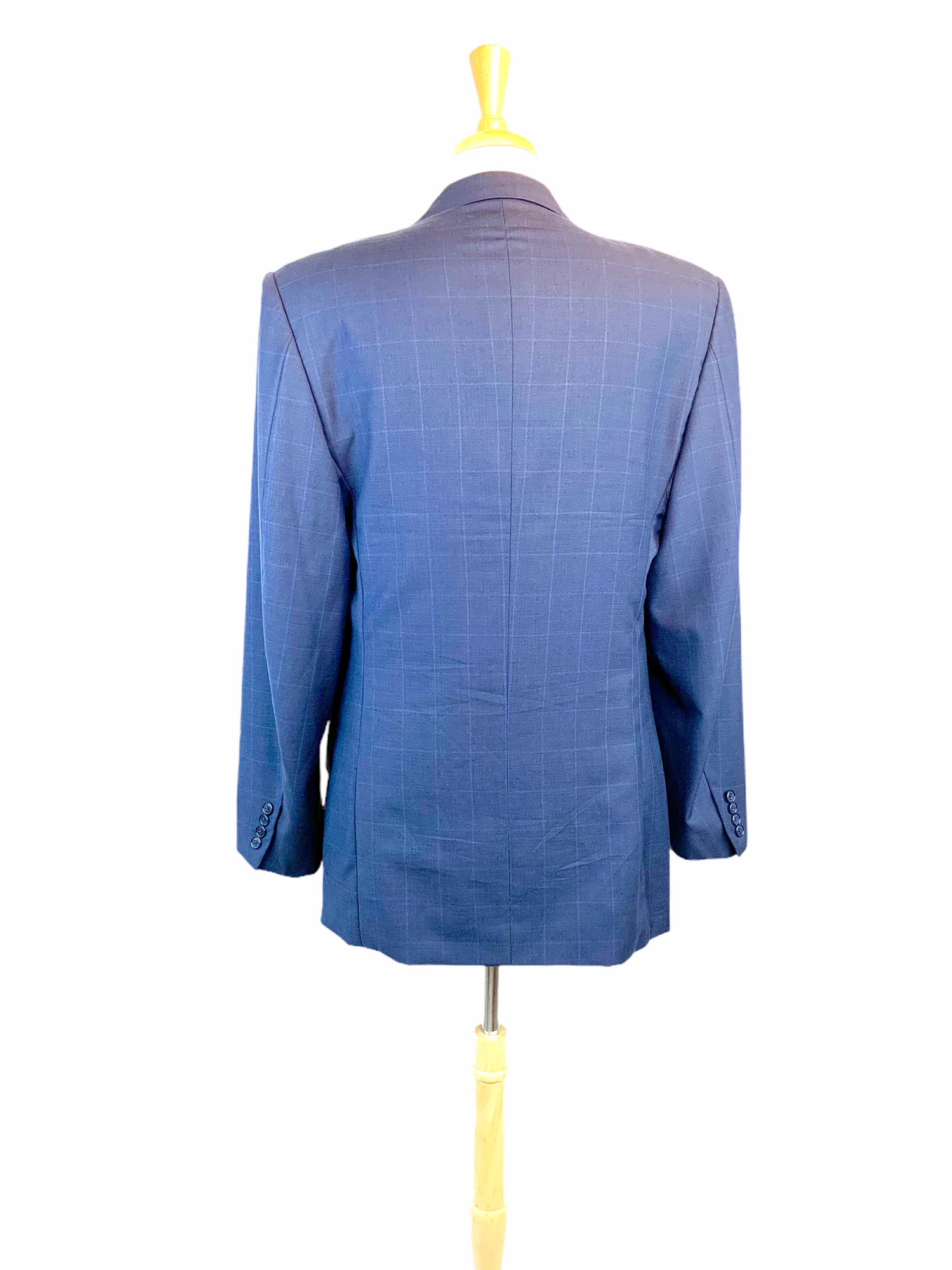 Ravazzolo 120's Sport Coat Virgin Wool Jacket 3 Button Windowpane by Ravazzolo - Image 11