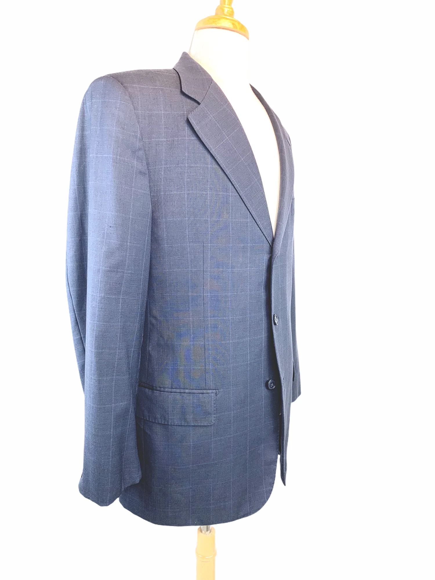 Ravazzolo 120's Sport Coat Virgin Wool Jacket 3 Button Windowpane by Ravazzolo - Image 12