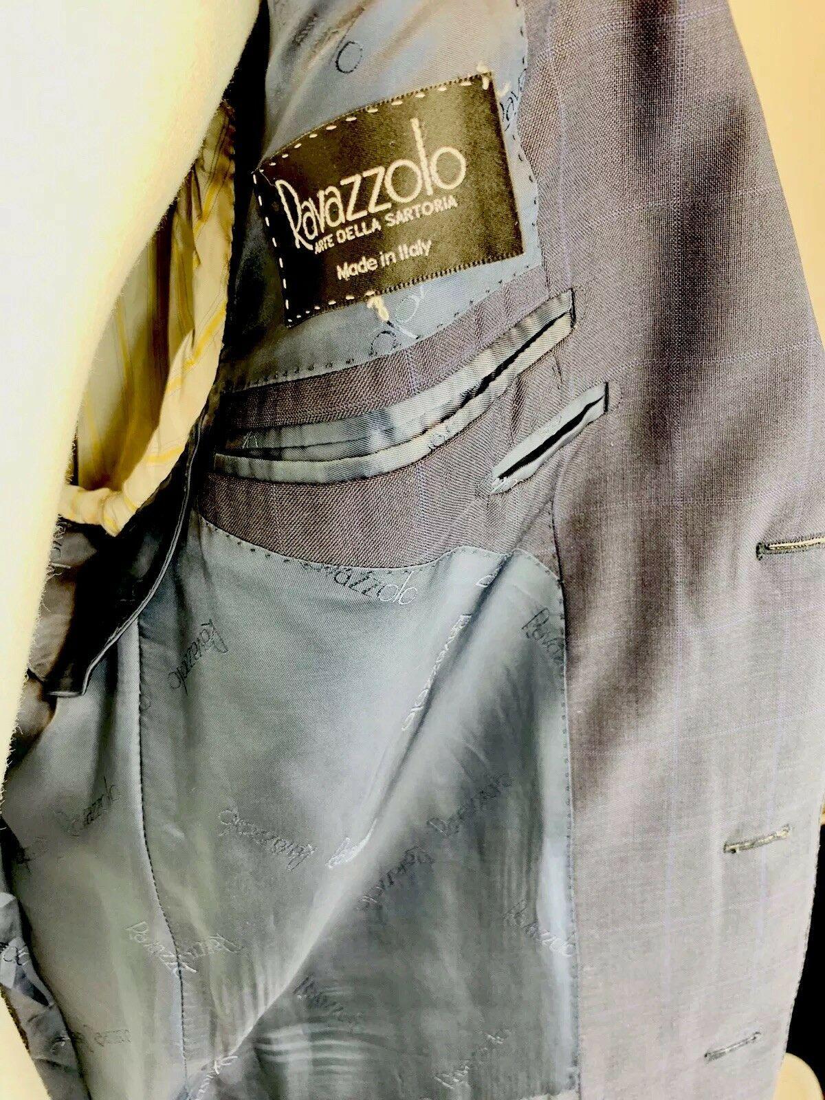 Ravazzolo 120's Sport Coat Virgin Wool Jacket 3 Button Windowpane by Ravazzolo - Image 2