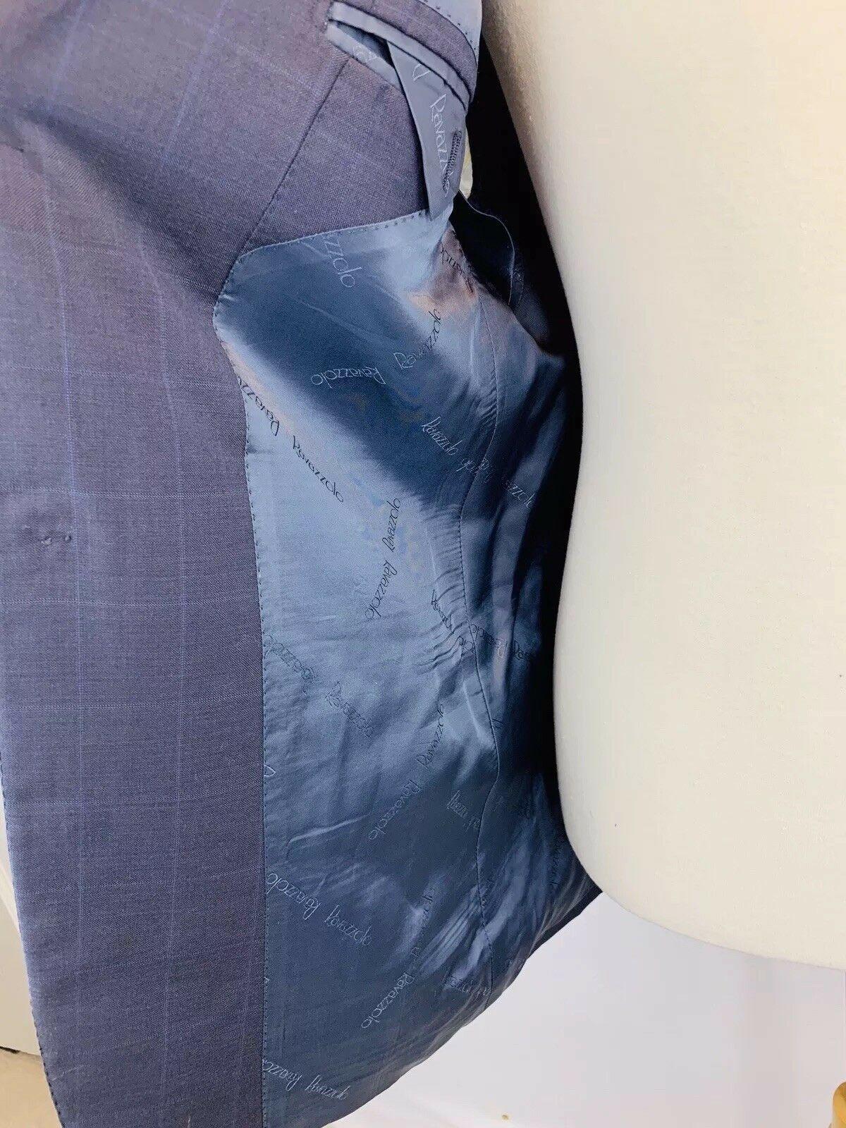 Ravazzolo 120's Sport Coat Virgin Wool Jacket 3 Button Windowpane by Ravazzolo - Image 3