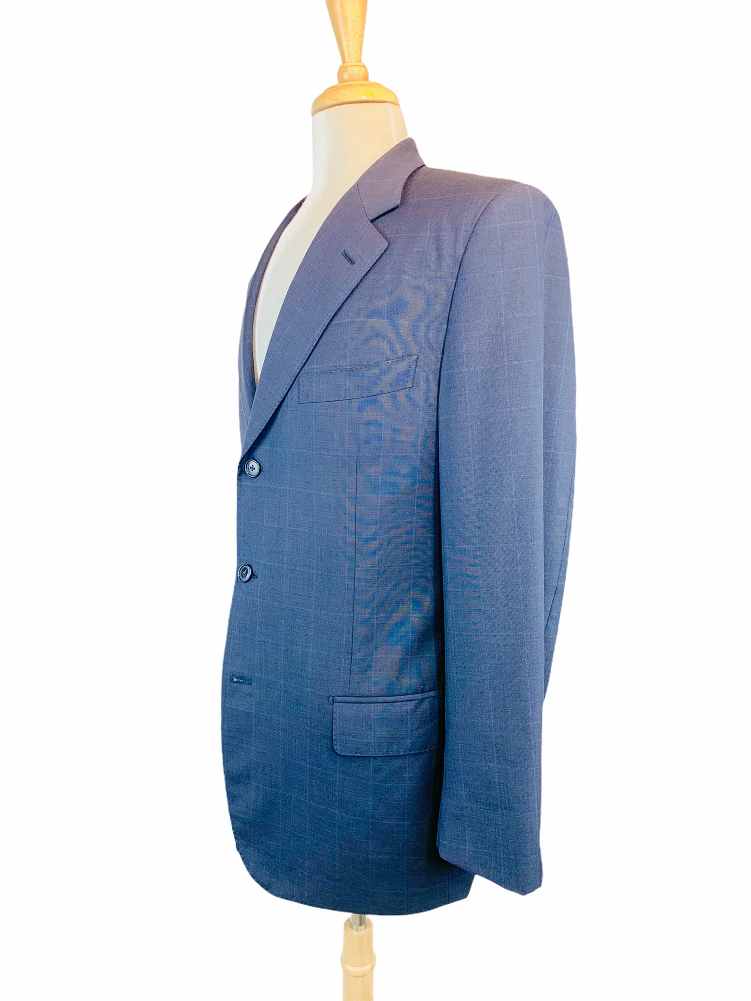 Ravazzolo 120's Sport Coat Virgin Wool Jacket 3 Button Windowpane by Ravazzolo - Image 9