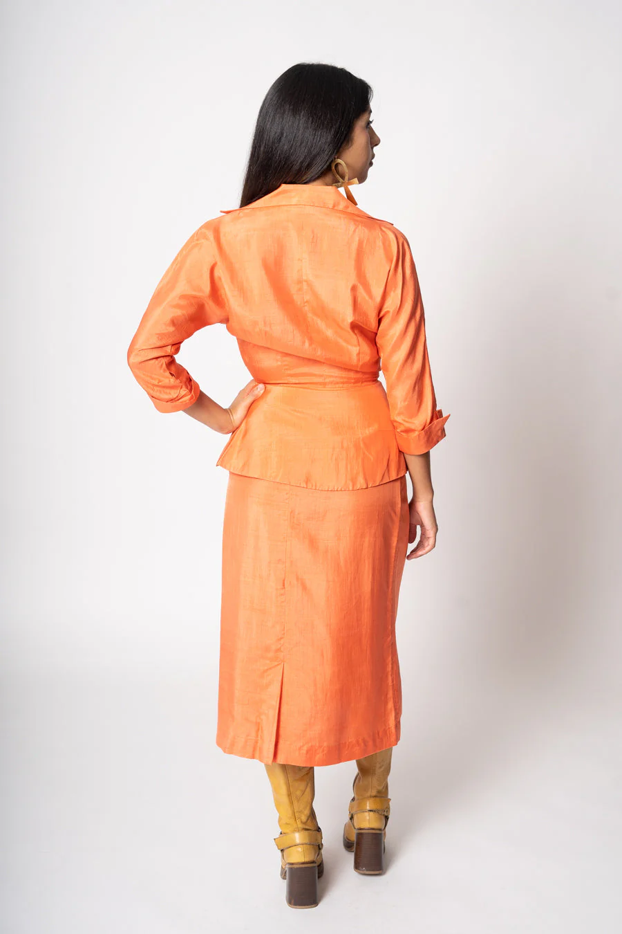 Raw Silk Peplum Set by Sidran Dallas - Image 2