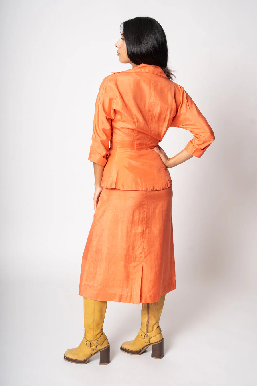 Raw Silk Peplum Set by Sidran Dallas - Image 9