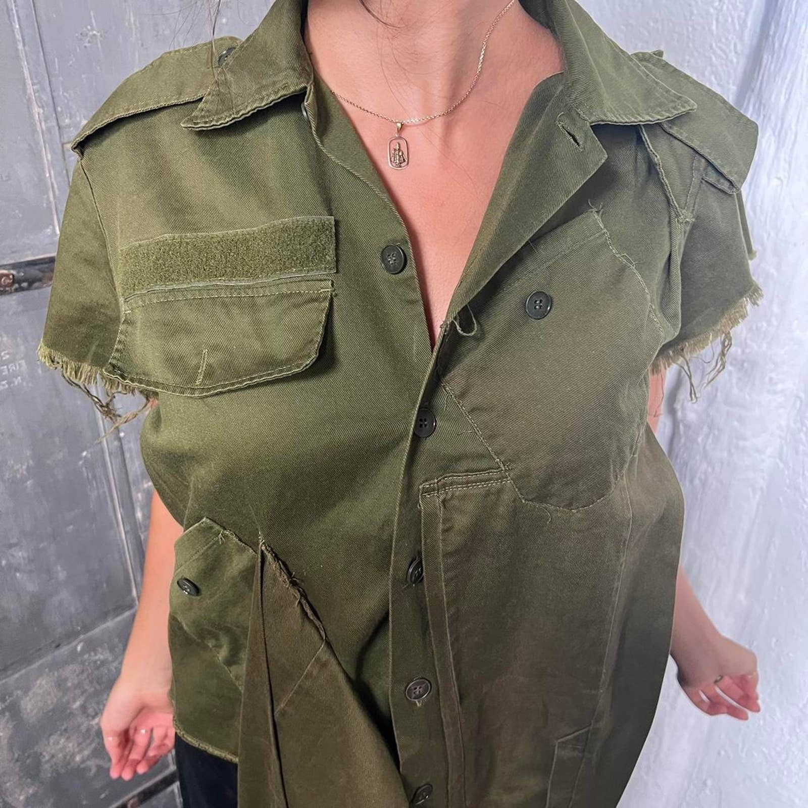 Reconstructed Military Top by Nozomi Ishiguro - Image 4