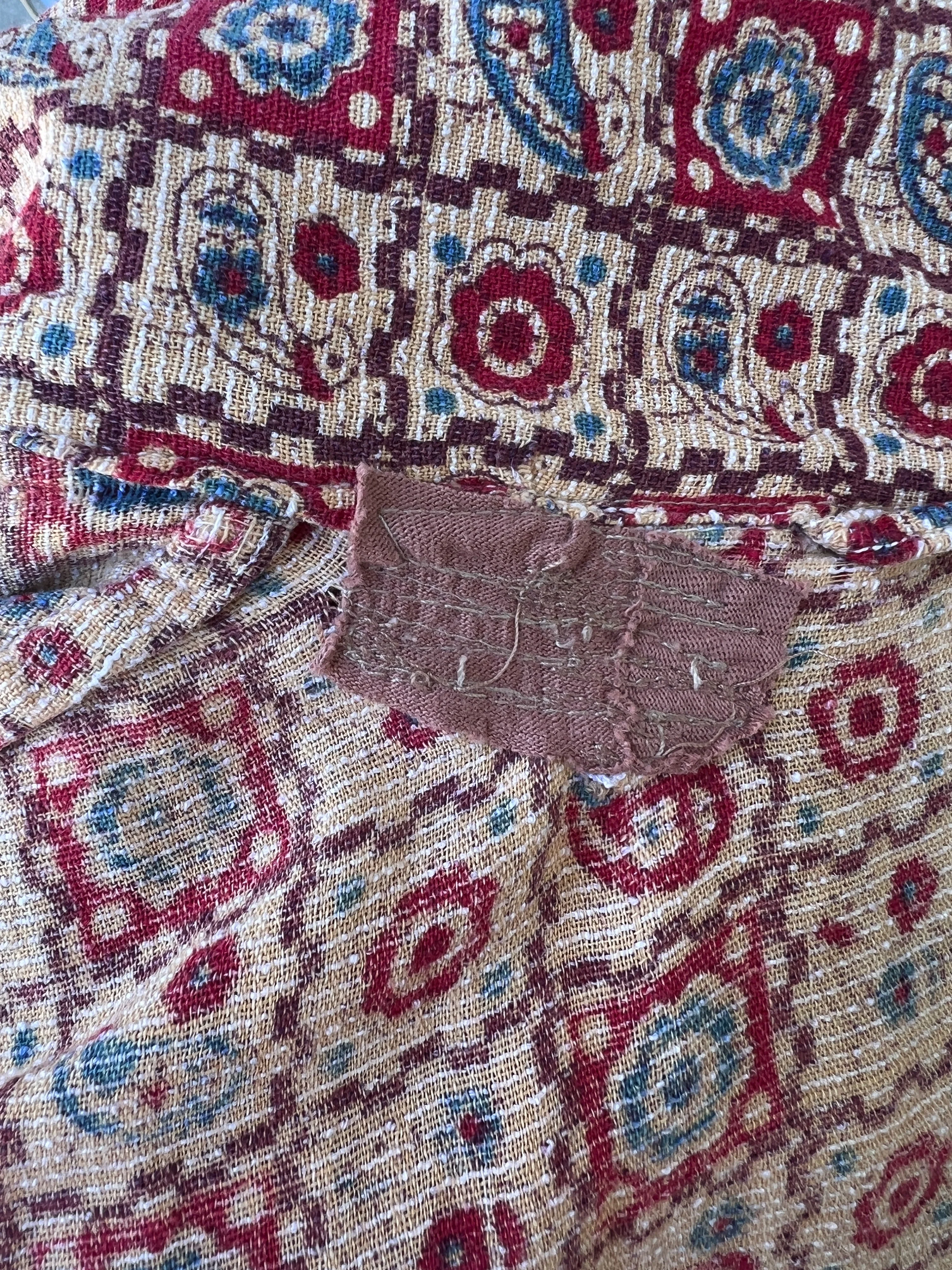Red and Brown Farm Floral Midi House Dress - Image 14