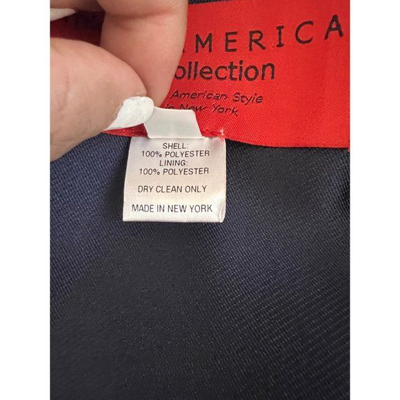 Red Collection Dress Blue Rose Tafetta Satiny Size 4 Nwot by B Michael America - Image 13
