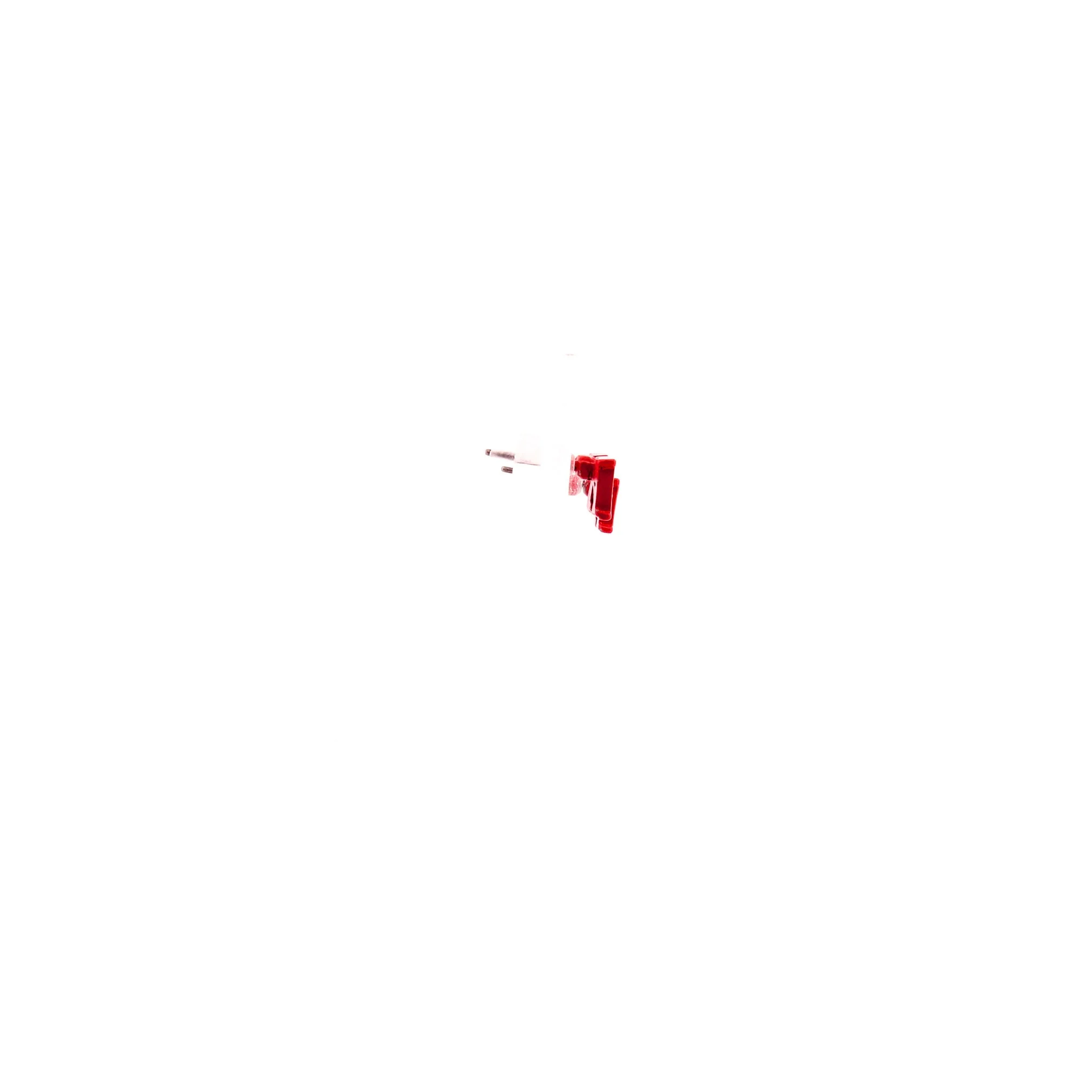 Red Initial K Stud Earrings - Image 7