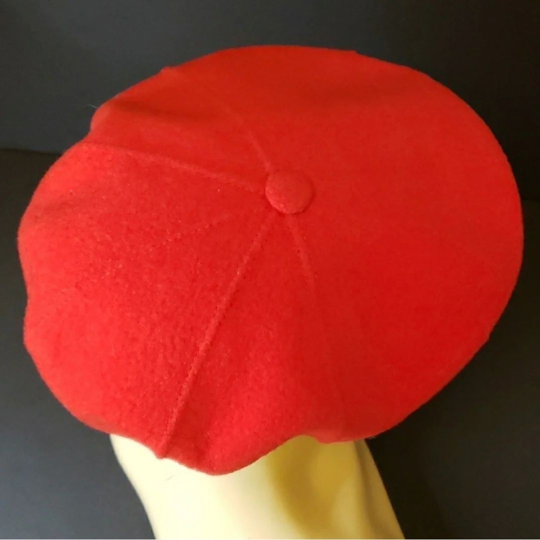 Red Kangol Newsboy Cap Hat by Kangol - Image 9