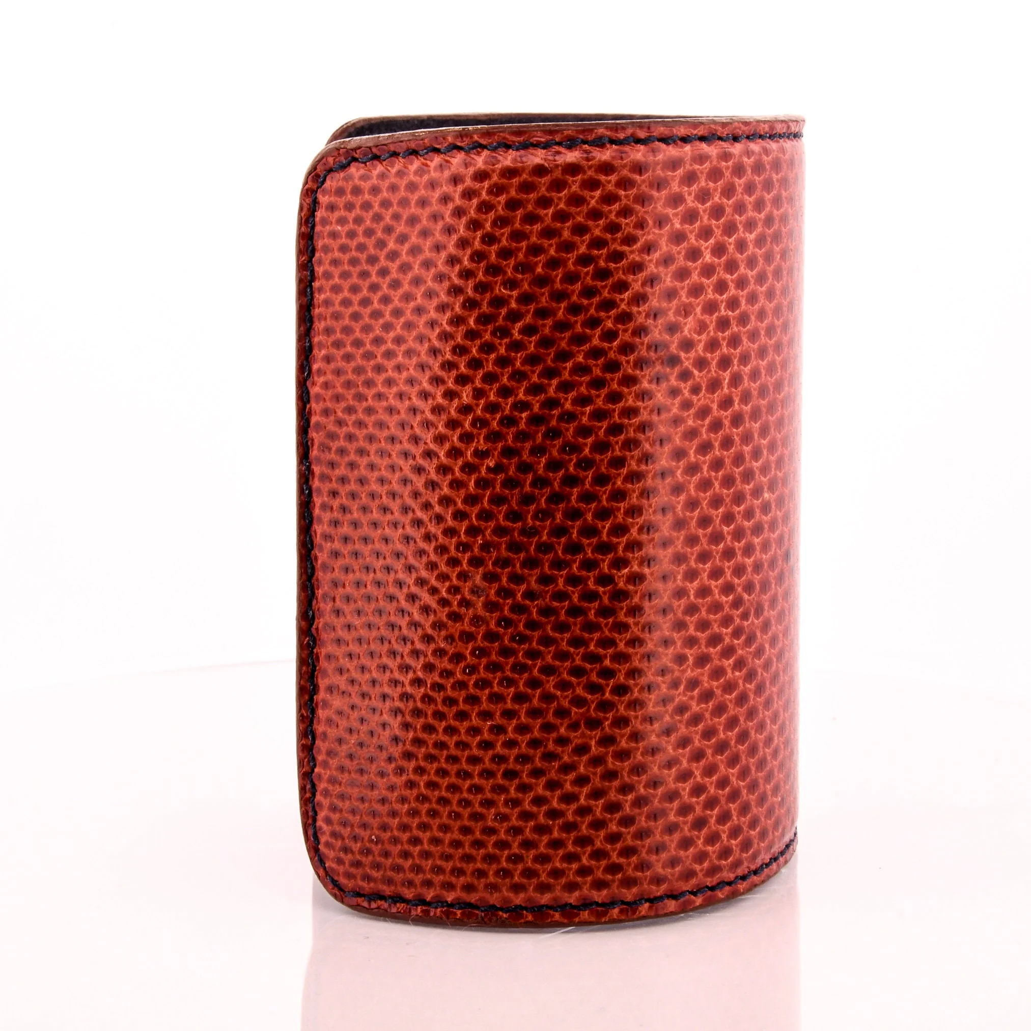 Red Leather Cuff Bracelet Gauntlet - Image 7