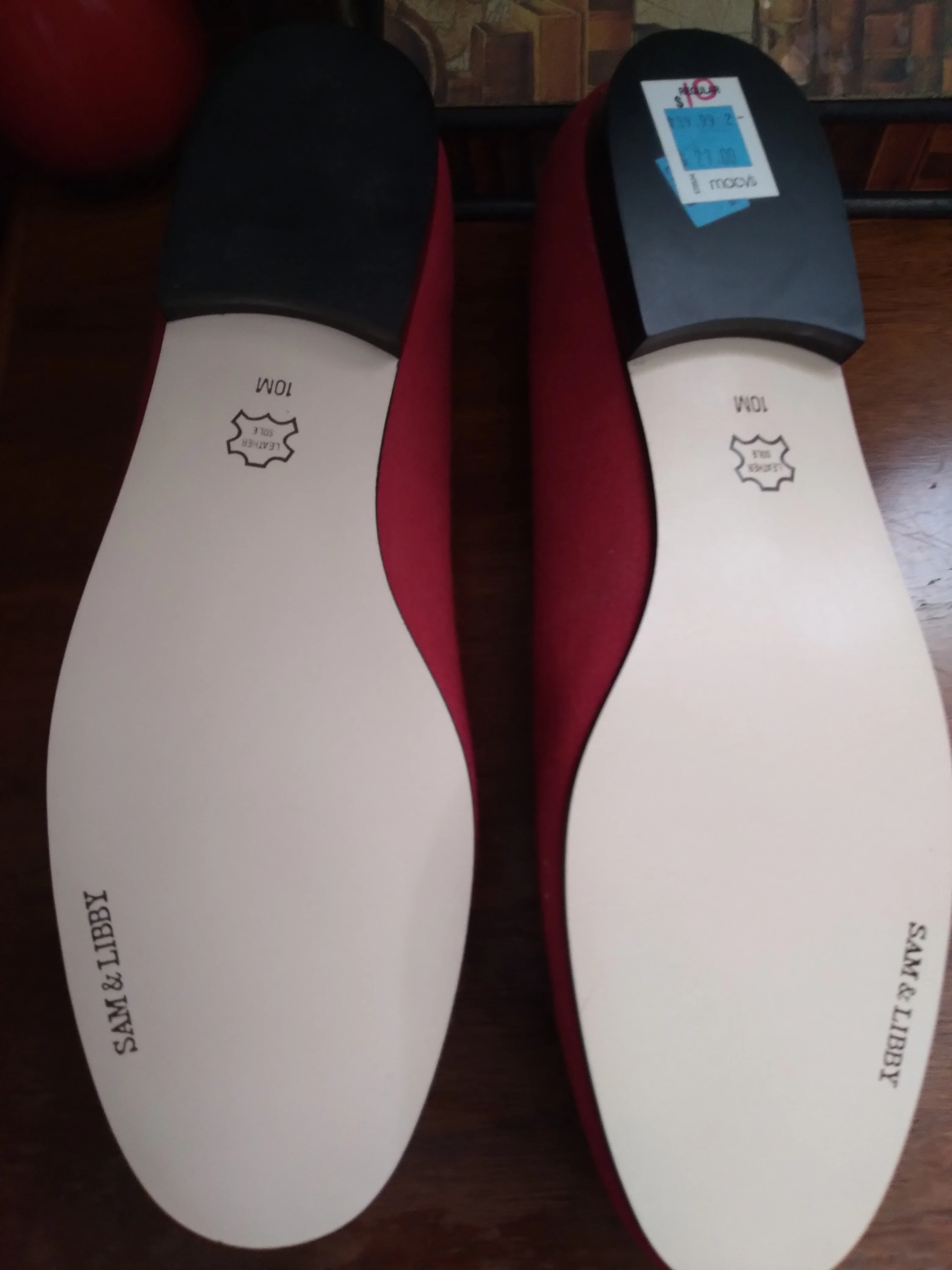 Red Suede Flats By Sam & Libby - Image 4