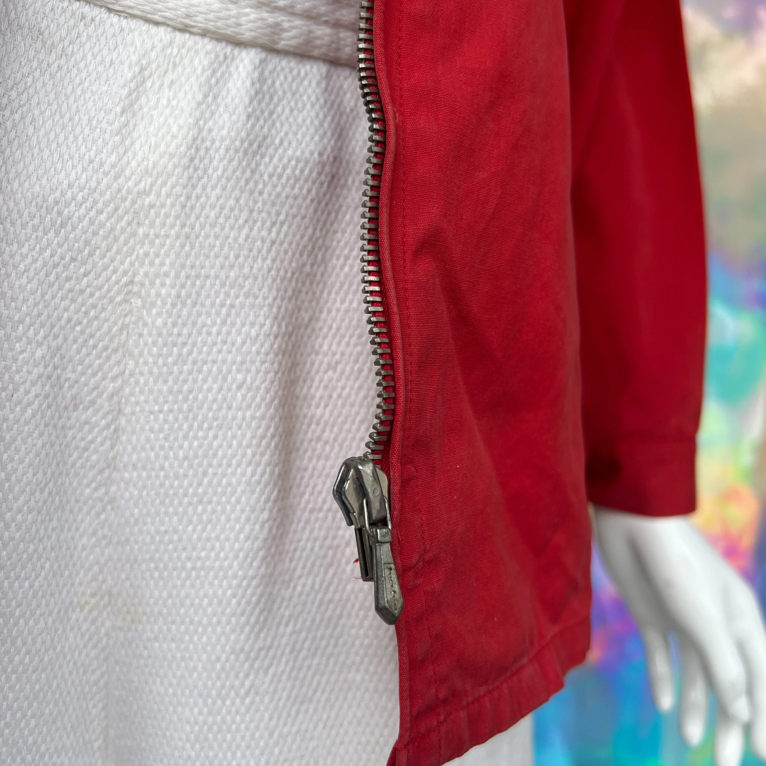 Red Swiss Embroidered Velvet Panel Jacket by Wintro - Image 14