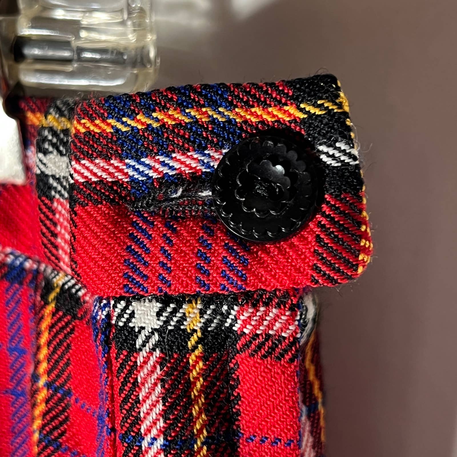 Red Tartan Plaid Pleated Midi Skirt Usa Made By Pendleton - Image 4