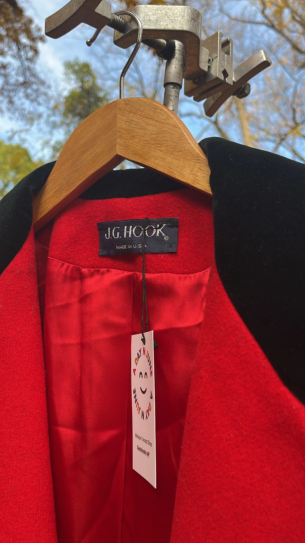 Red Trench Peacoat - Image 4