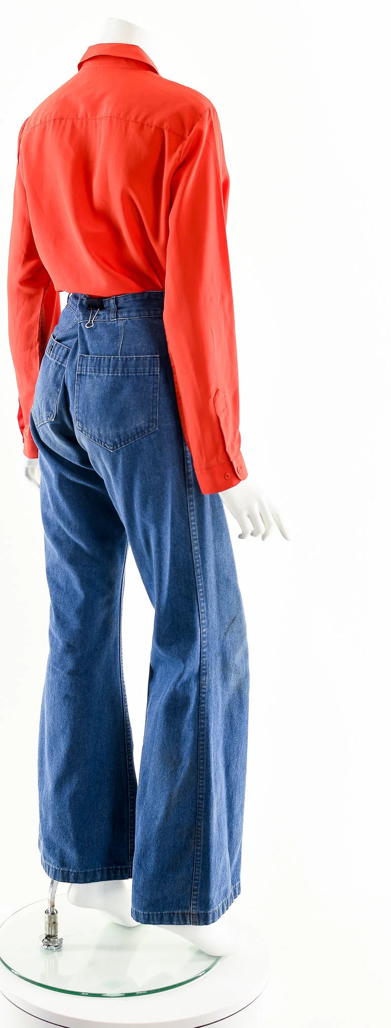 Red Tuxedo Long Sleeve Blouse - Image 7