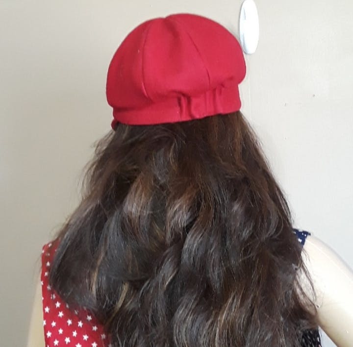 Red Wool Hat with Bow by San Diego Hat Co. - Image 4