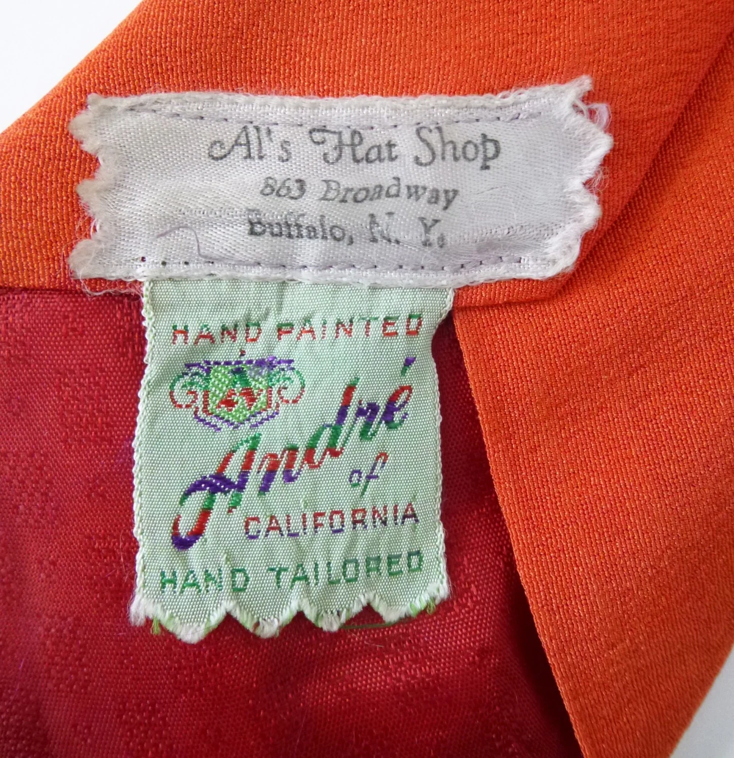 Reduced 40s 50s Space Age Steampunk Hand Painted Rocket Tie Child's Neck Tie Tween Ascot Necktie - Image 2