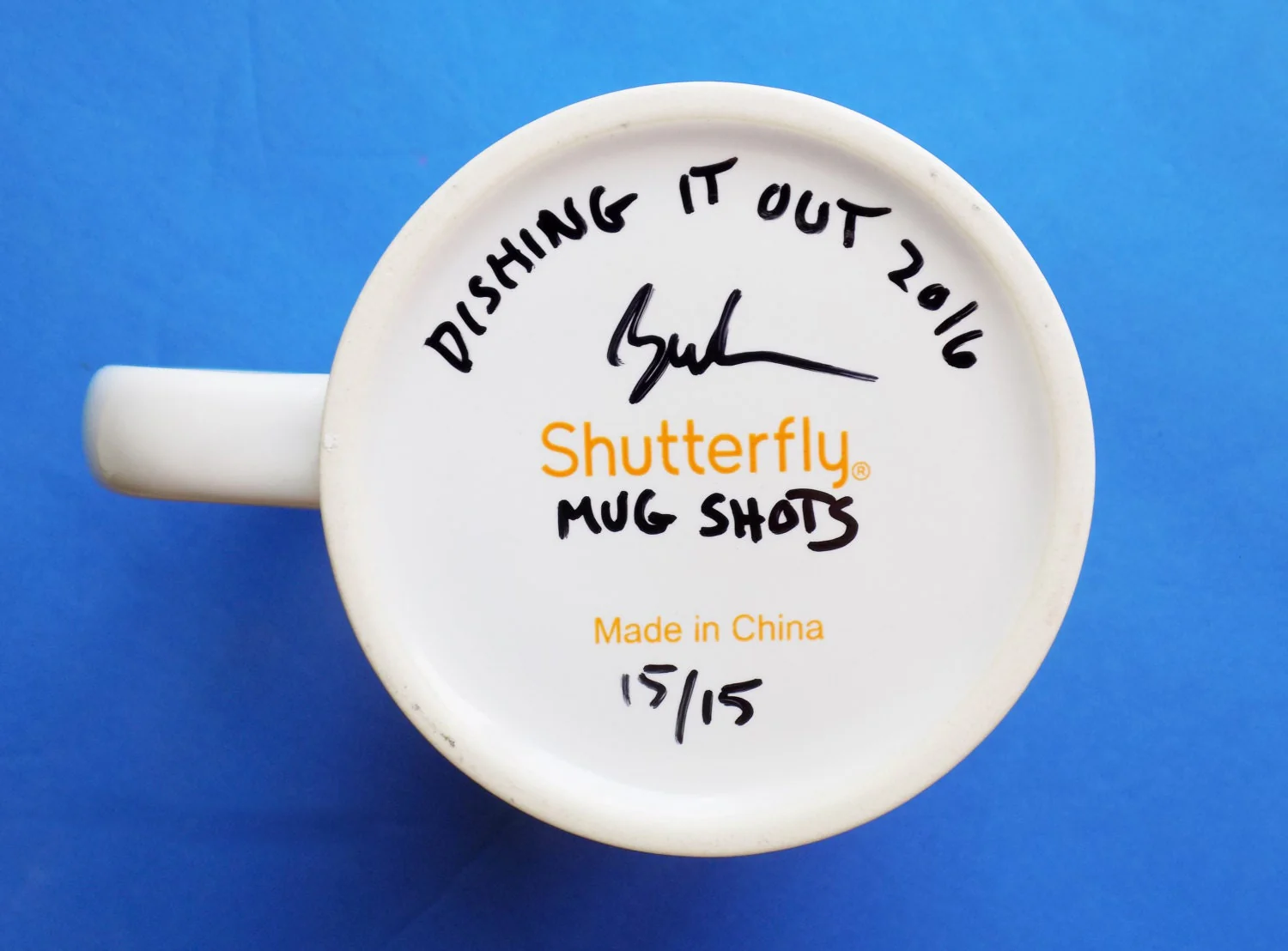 Reduced Political Memorabilia Satirical Hillary Ceramic Mug with Pun and Quote Limited Edition (15) Signed and Numbered - Image 3