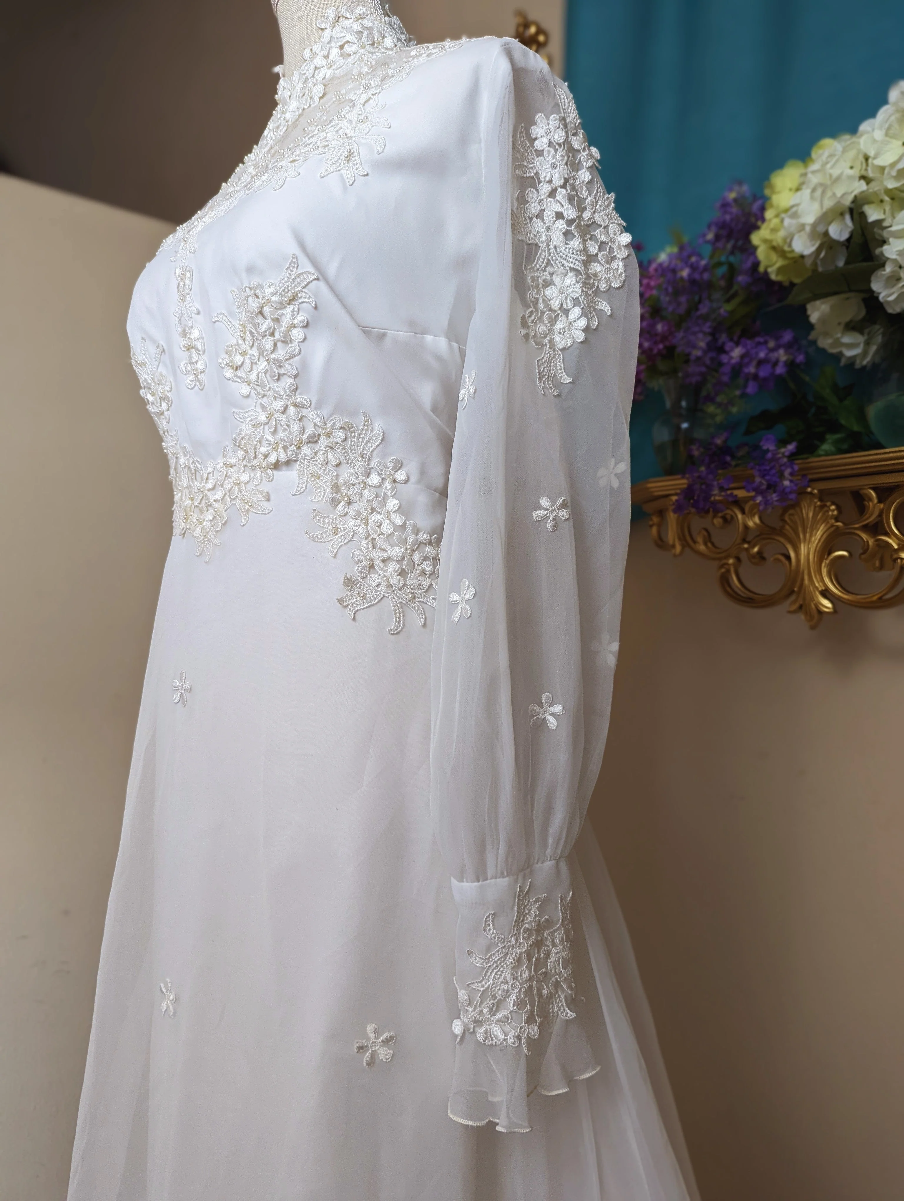 Regency Inspired Empire Waist Wedding Dress - Image 7