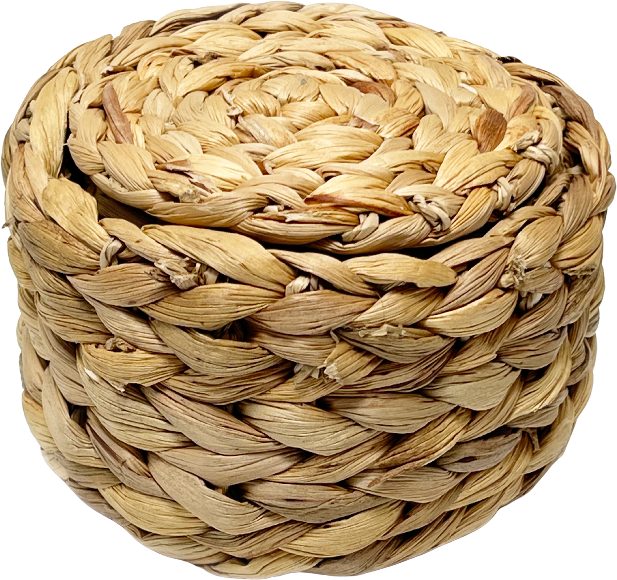 Retro Chunky Seagrass Natural Woven Coaster Set - Image 2