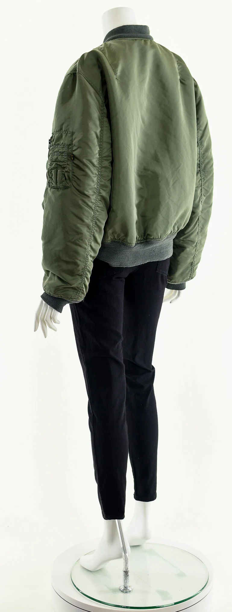 Reversible Bomber Jacket Green Orange - Image 8
