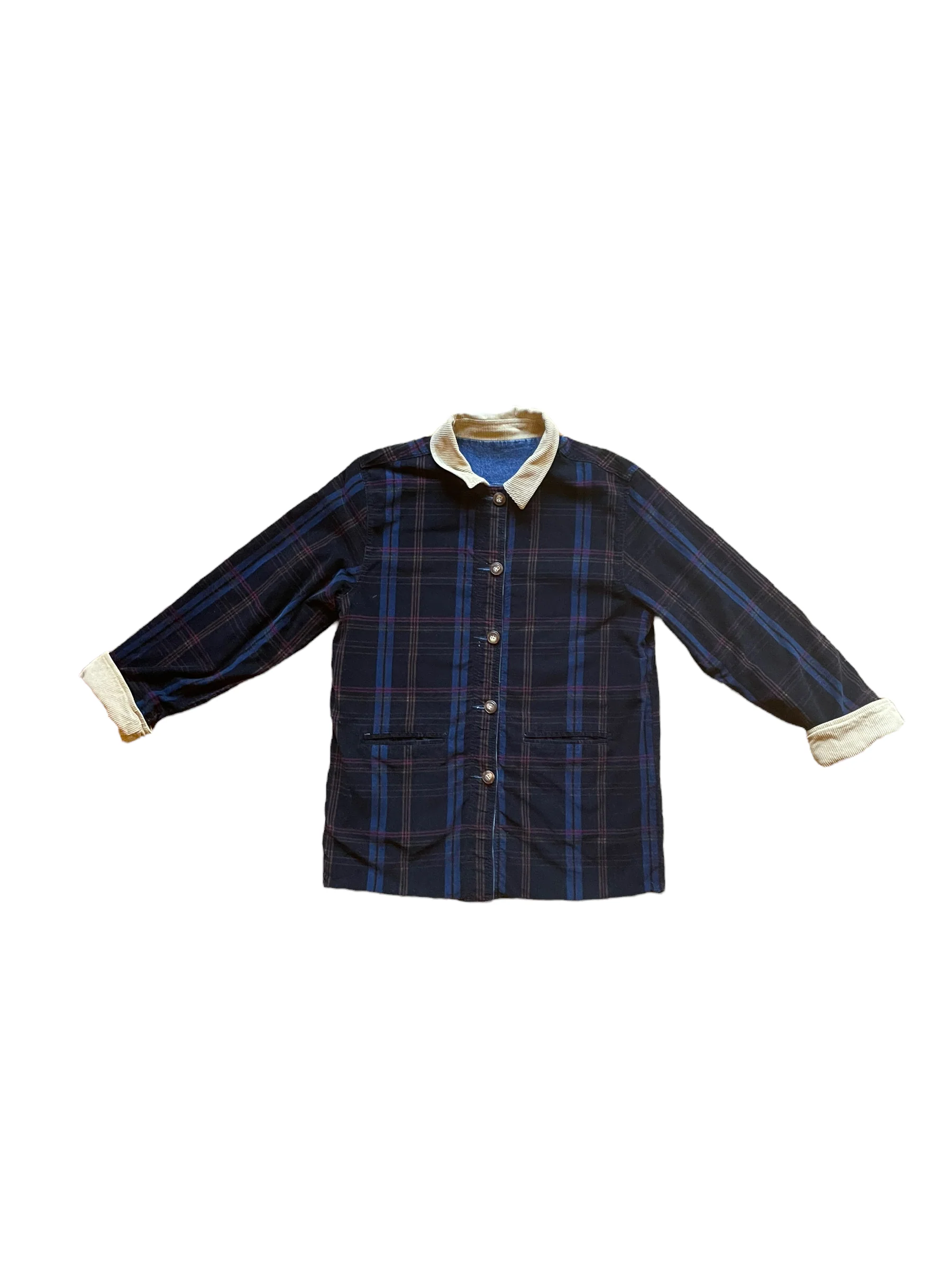Reversible Denim Corduroy Chore Coat - Image 5