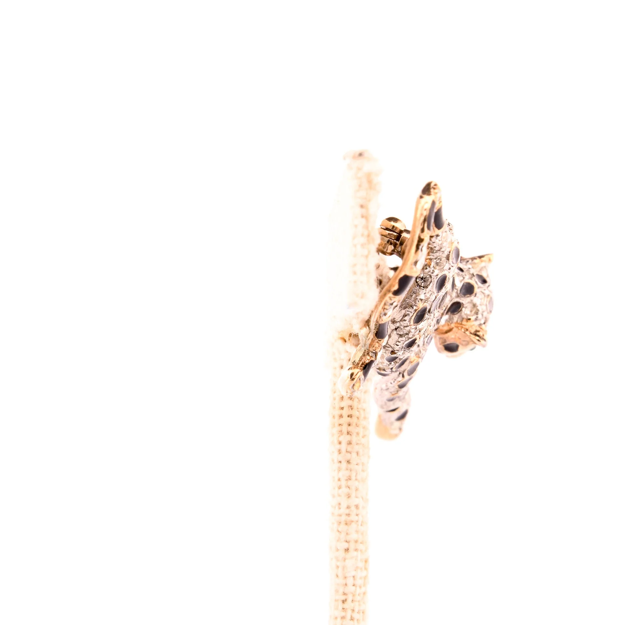 Rhinestone Jaguar Leopard Brooch Pin - Image 7