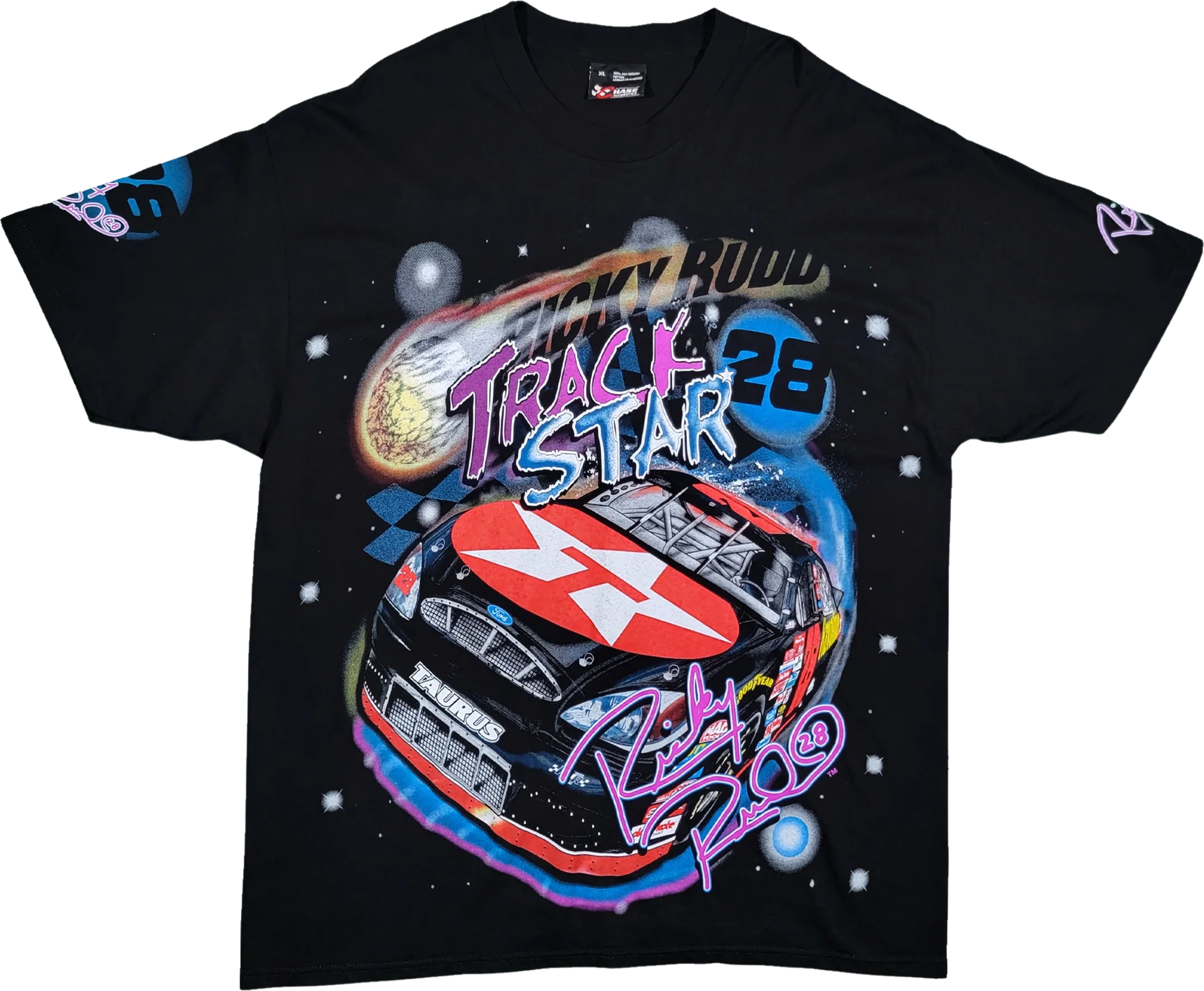 Ricky Rudd Vintage Nascar Track Star Space T-Shirt - Size Xl by Nascar