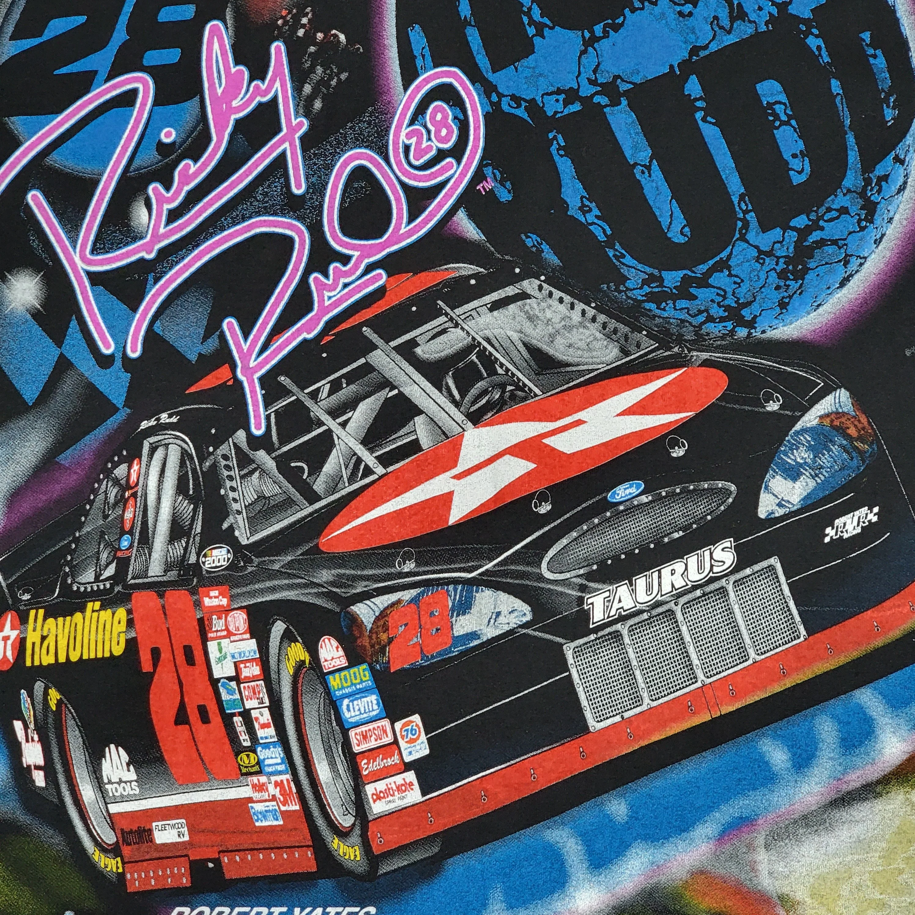 Ricky Rudd Vintage Nascar Track Star Space T-Shirt - Size Xl by Nascar - Image 6