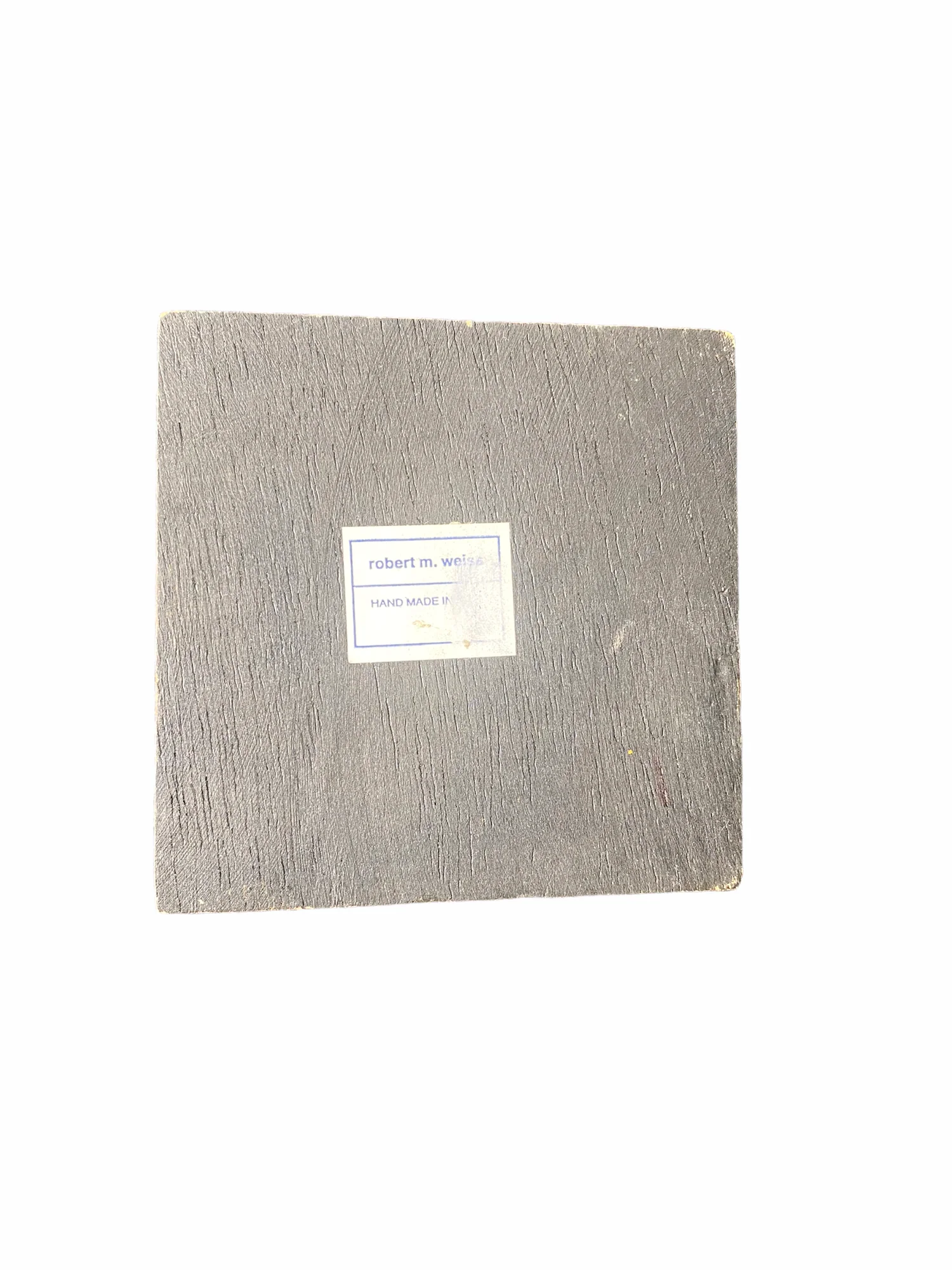 Robert M. Weiss Hand Made India Reverse Painting Coaster Bird In Trees by Robert M. Weiss - Image 6