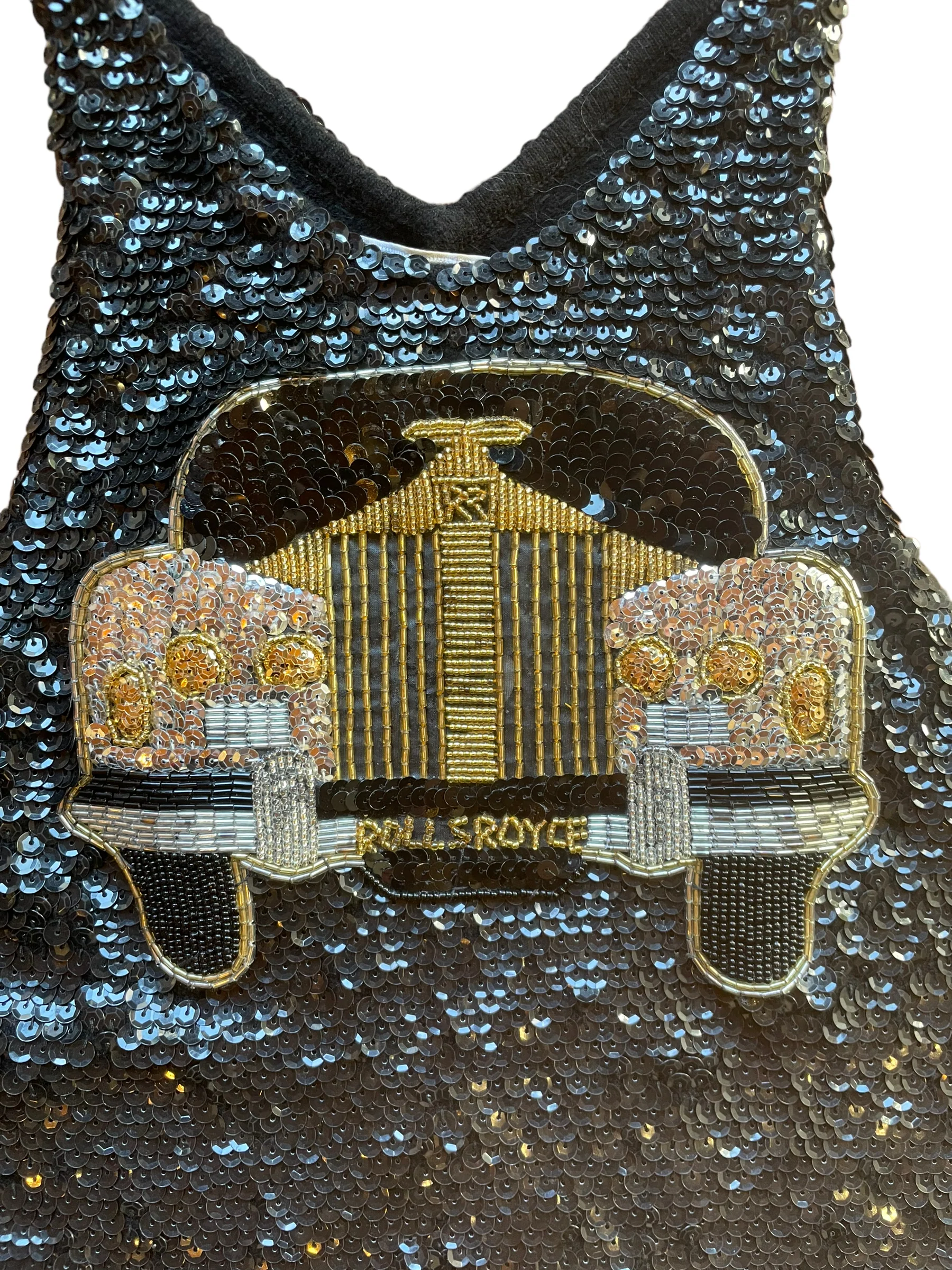 Rolls Royce Sequin Embellished Tank Top by Adrienne Vittadini - Image 2