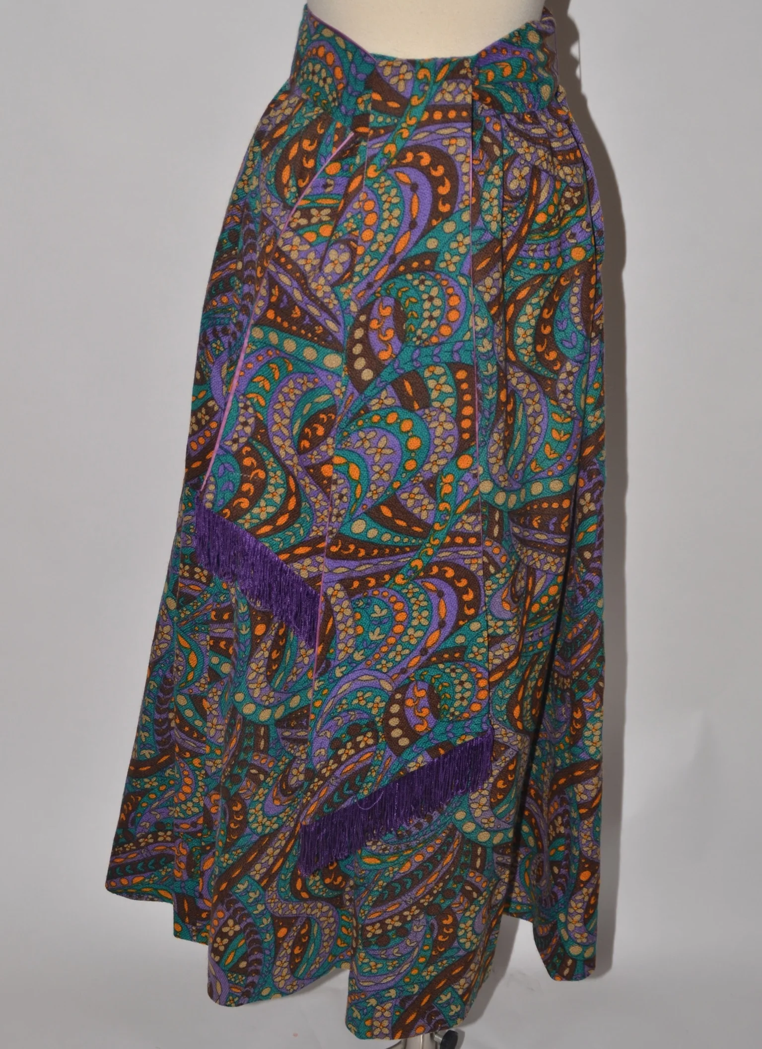 Vintage Multicolor And Purple Skirt Suit by  Royal Fields - Image 3