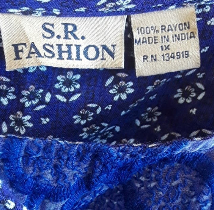90's Blue Semi Sheer Lace Tunic Dress by S.r.fashion - Image 8
