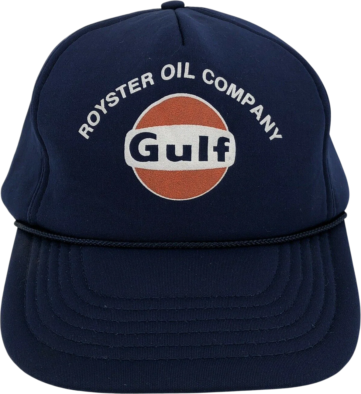 Royster Oil Company North Carolina Vintage All Foam Trucker Hat Blue by Gulf