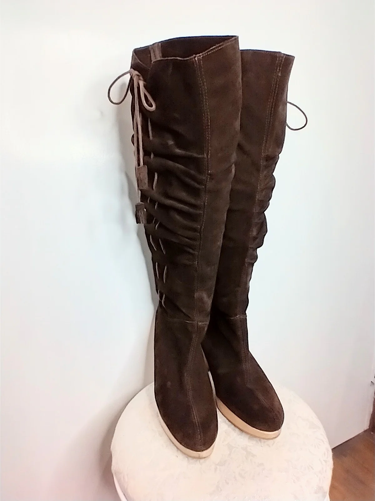 Ruched Platform Boots By Made In Spain - Image 5