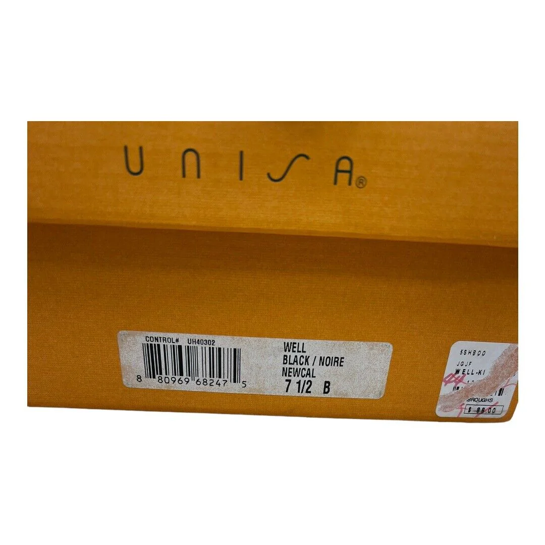 Russo Napa Leather Ankle Boots Booties Black 8 by Unisa - Image 10