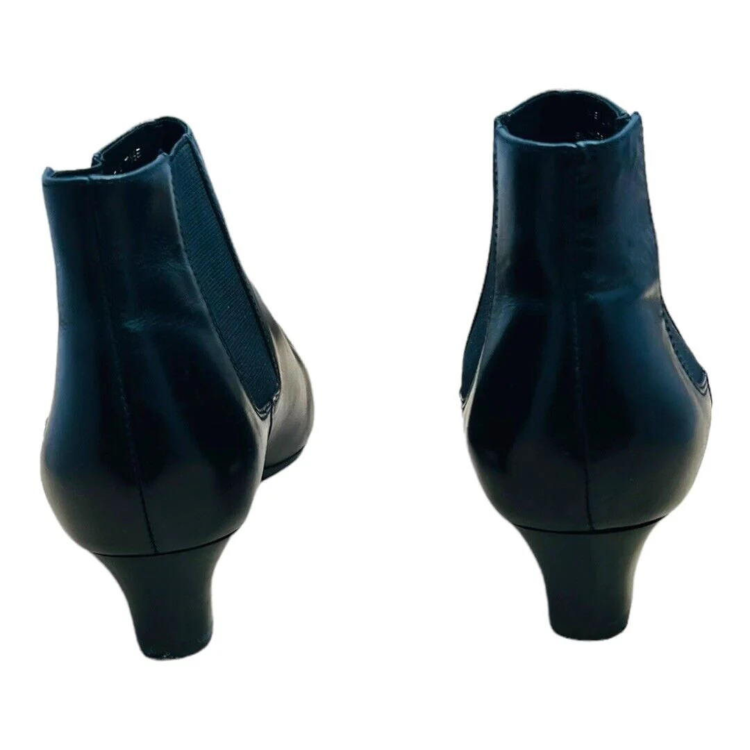 Russo Napa Leather Ankle Boots Booties Black 8 by Unisa - Image 6