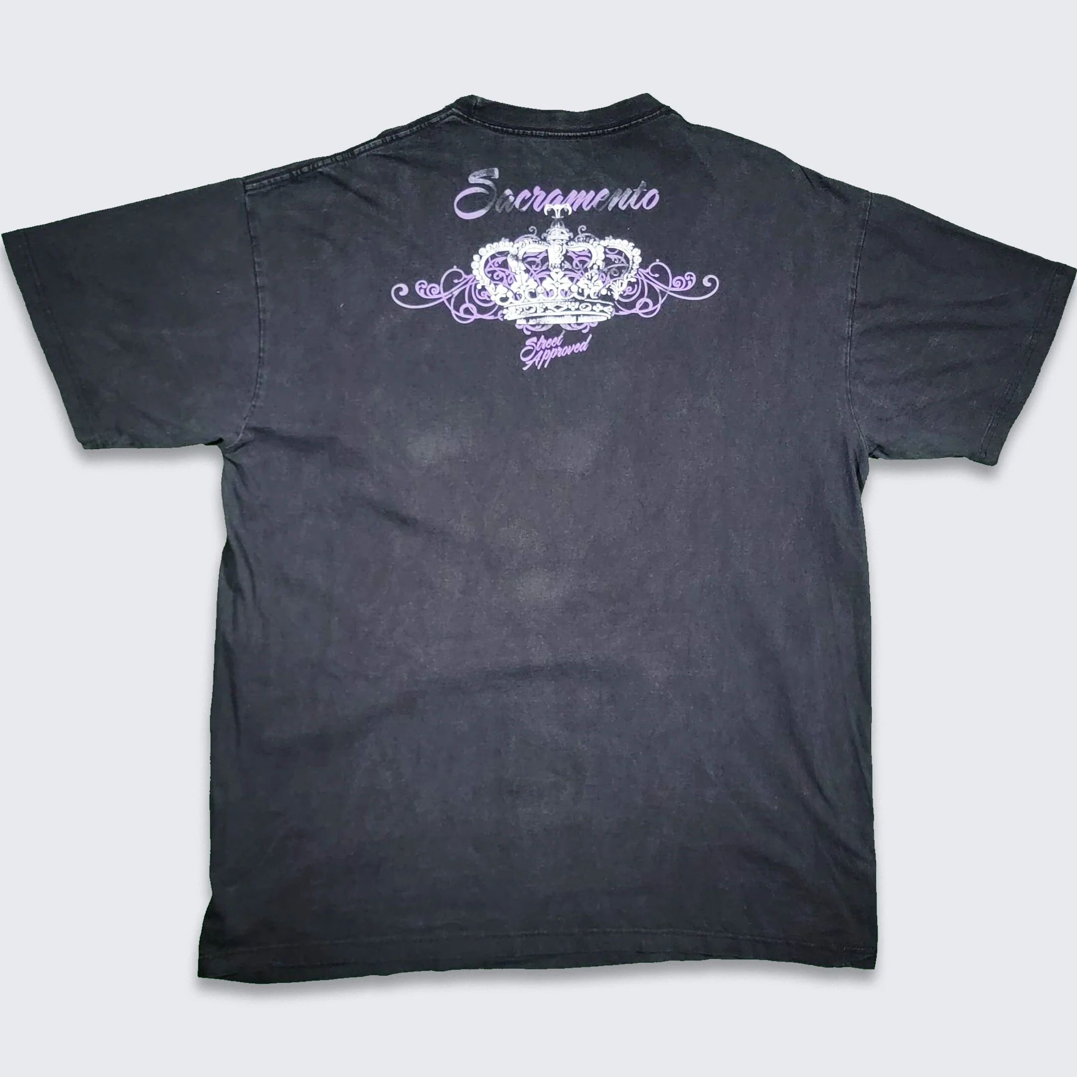 Sacramento Kings Vintage 00s F*ck All King Haters T-Shirt Nba Basketball Street Approved Rap100% Cotton Size 2xl - Image 2